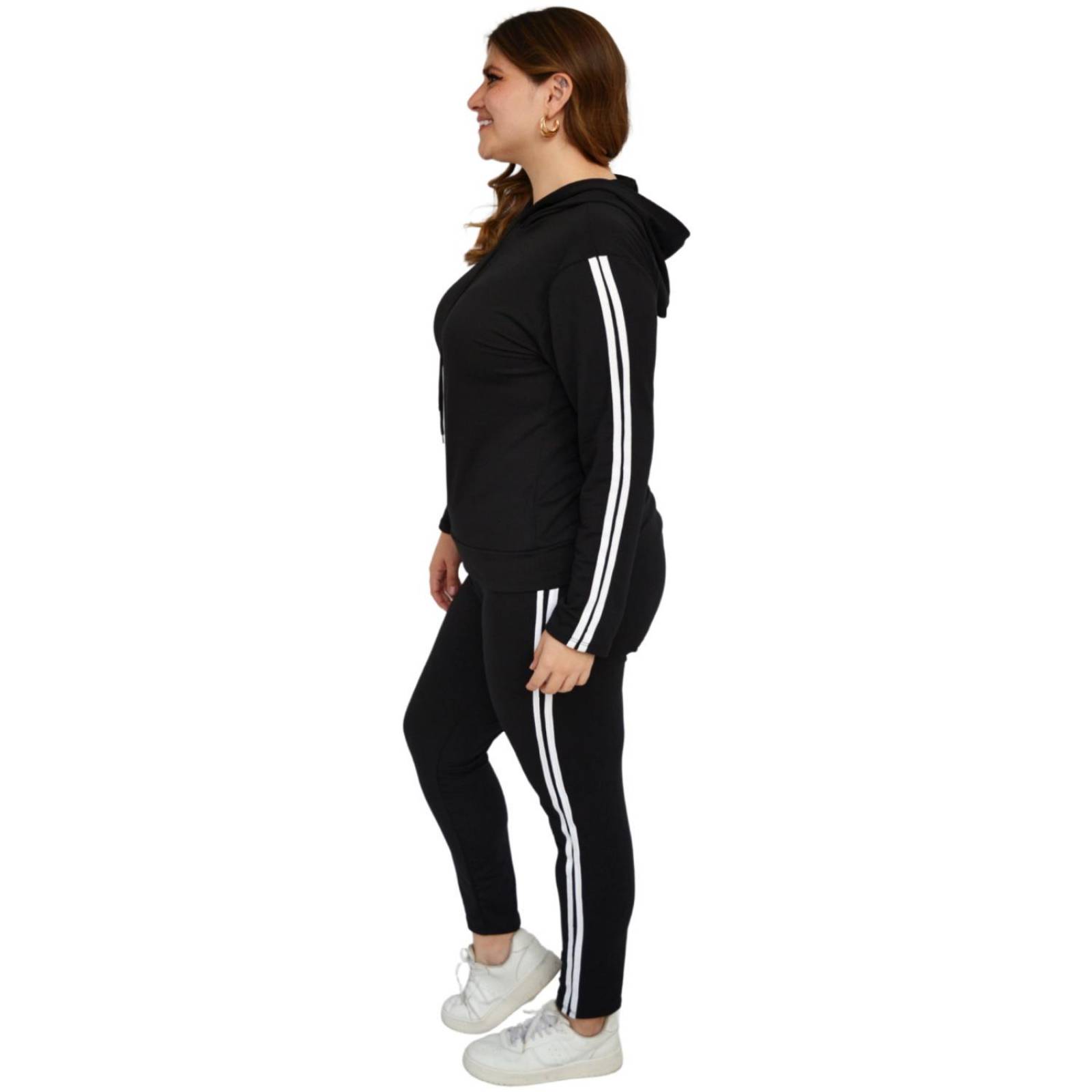 Conjunto de pants Roman Fashion/Tallas Extras, 8010 (Negro) 
