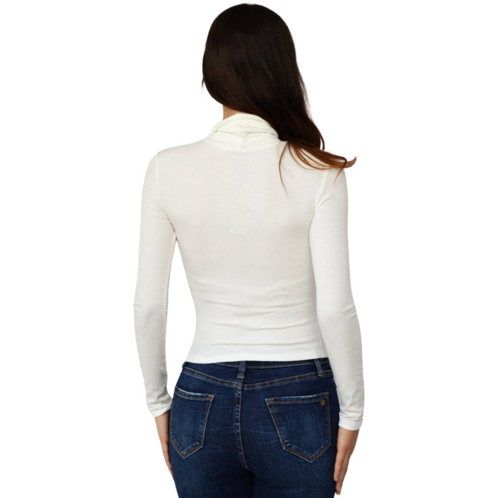 Blusa cuello de tortuga Balam, 0055 (Blanco)