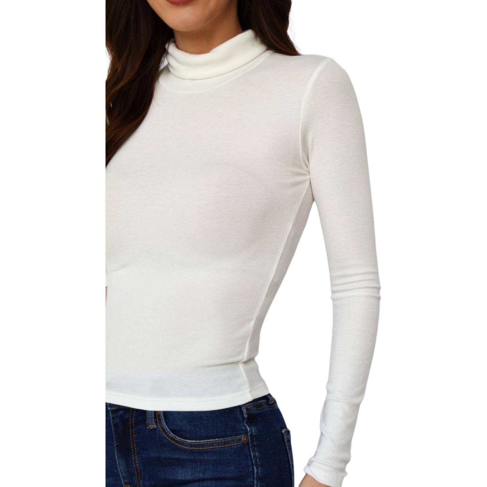 Blusa cuello de tortuga Balam, 0055 (Blanco)