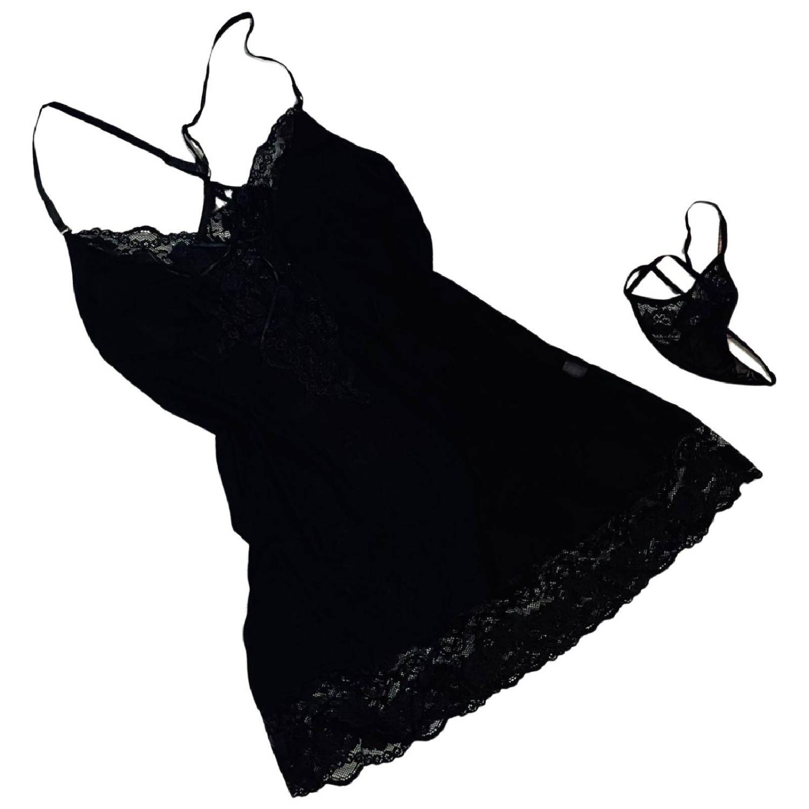 Babydoll tallas extras, 111 (Negro)* 