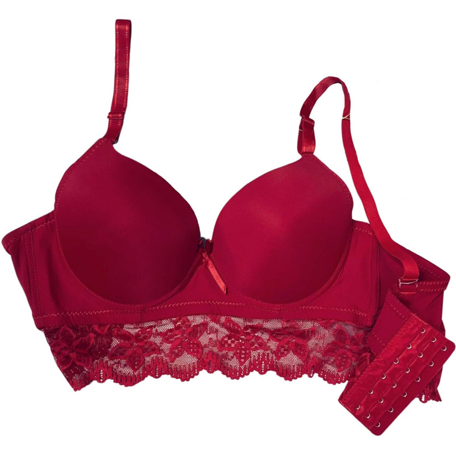 Brasier reforzado 6 ganchos/Tallas Extras, 640 (Rojo) 