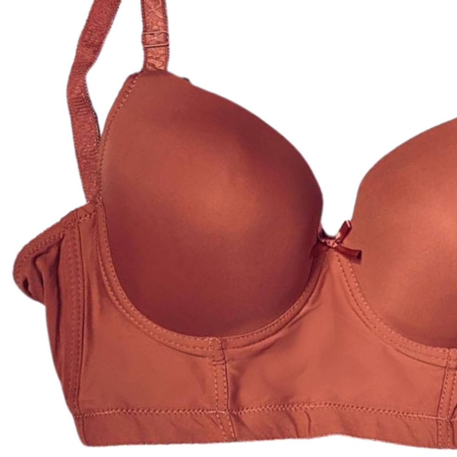 Brasier tipo bustier 6 ganchos/Tallas Extras, 1121 (Salmón) 