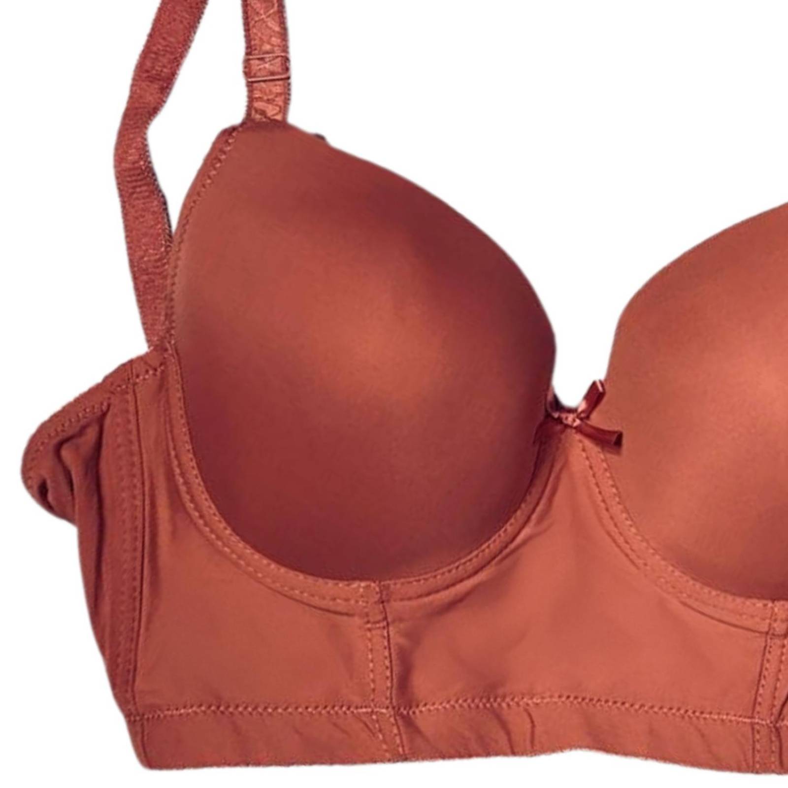 Brasier tipo bustier 6 ganchos/Tallas Extras, 1121 (Salmón) 