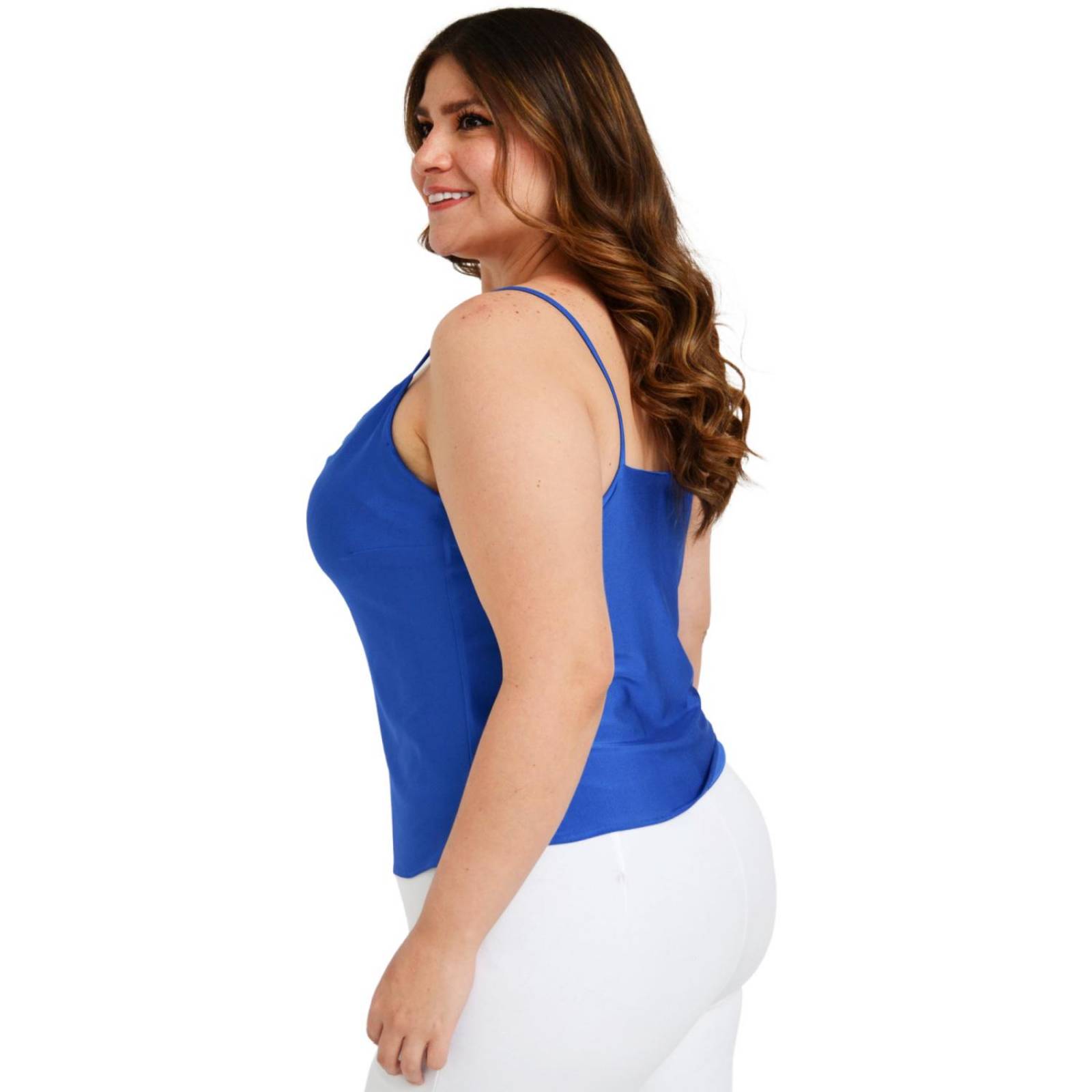 Top de tirantes Roman Fashion/Tallas Extras, 0424 (Azul rey) 