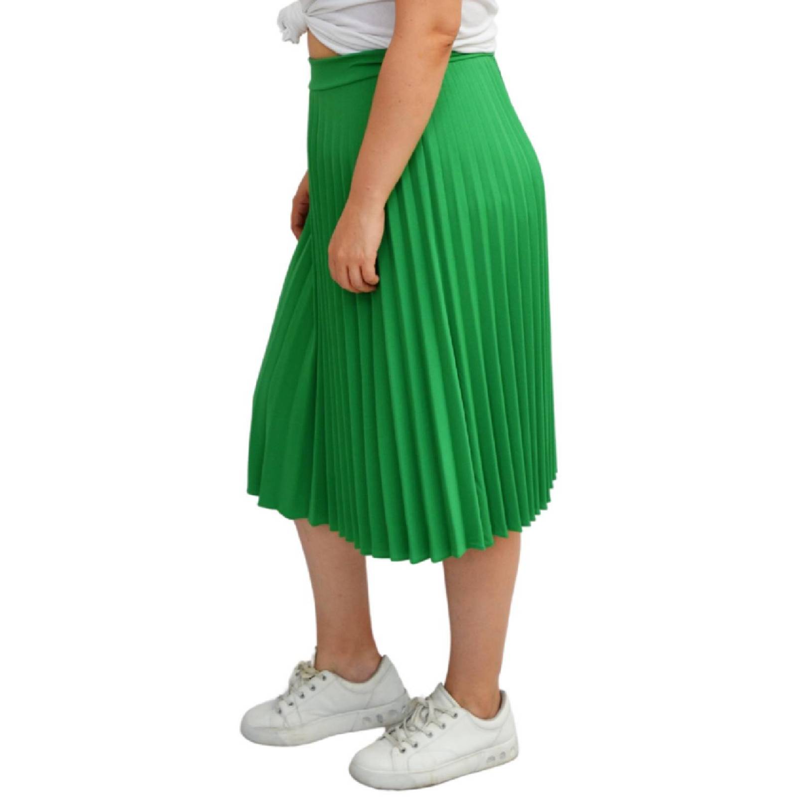 Falda plisada Roman Fashion/Tallas Extras, 715 (Verde) 