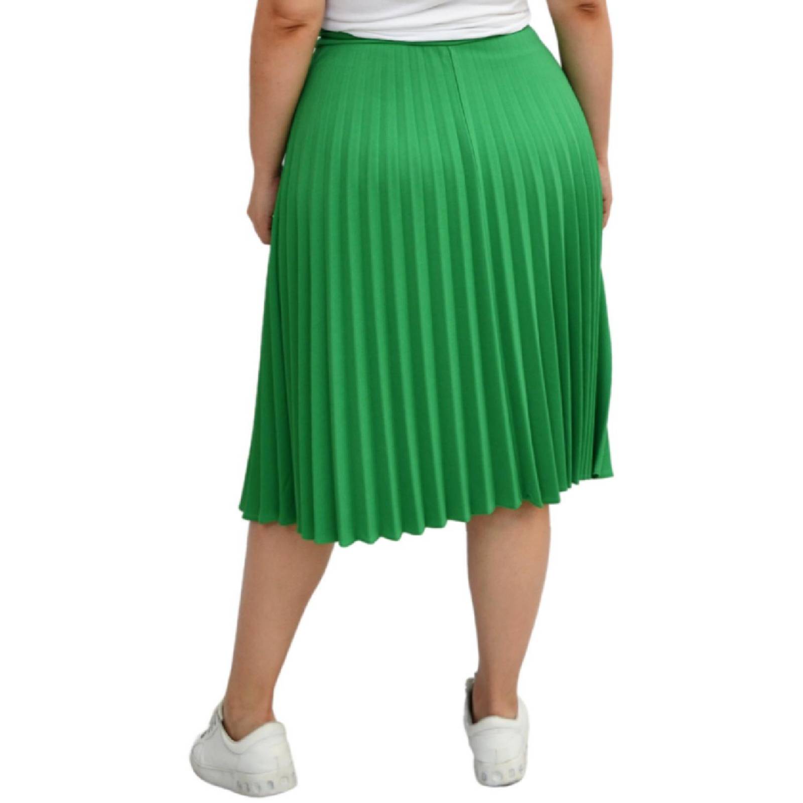 Falda plisada Roman Fashion/Tallas Extras, 715 (Verde) 