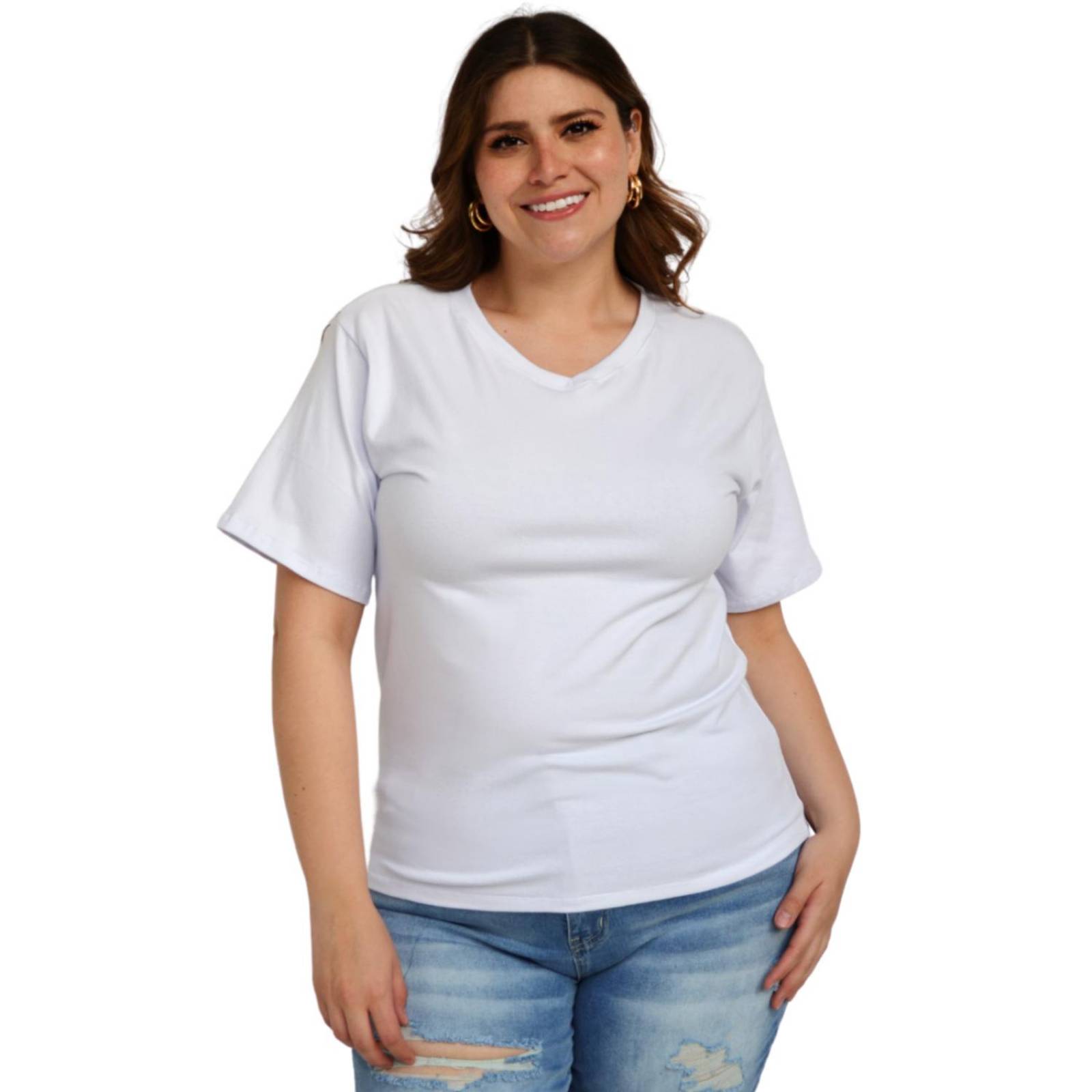 Playera basica online blanca