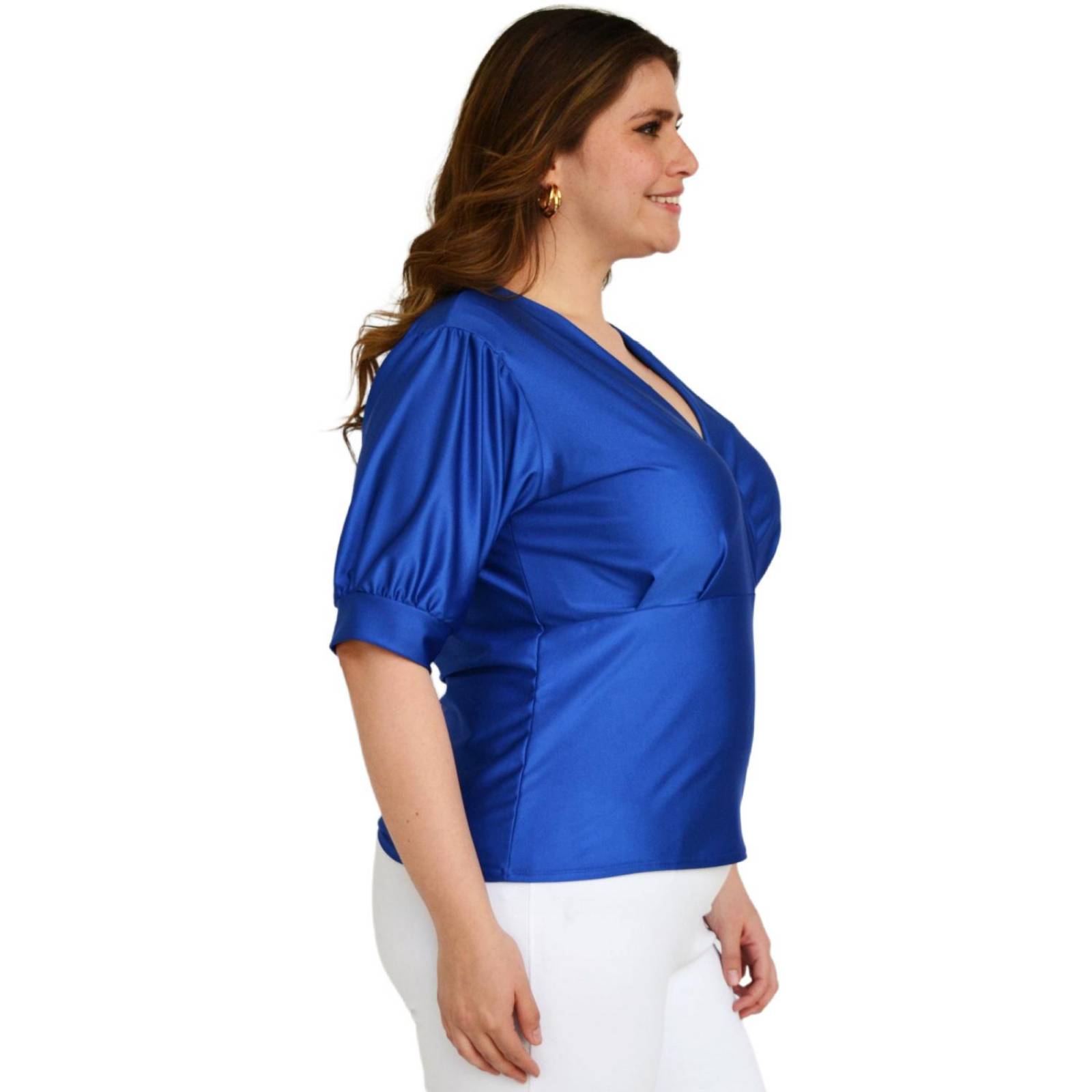 Blusa escote V Roman Fashion/Tallas Extras, 1772 (Rey)