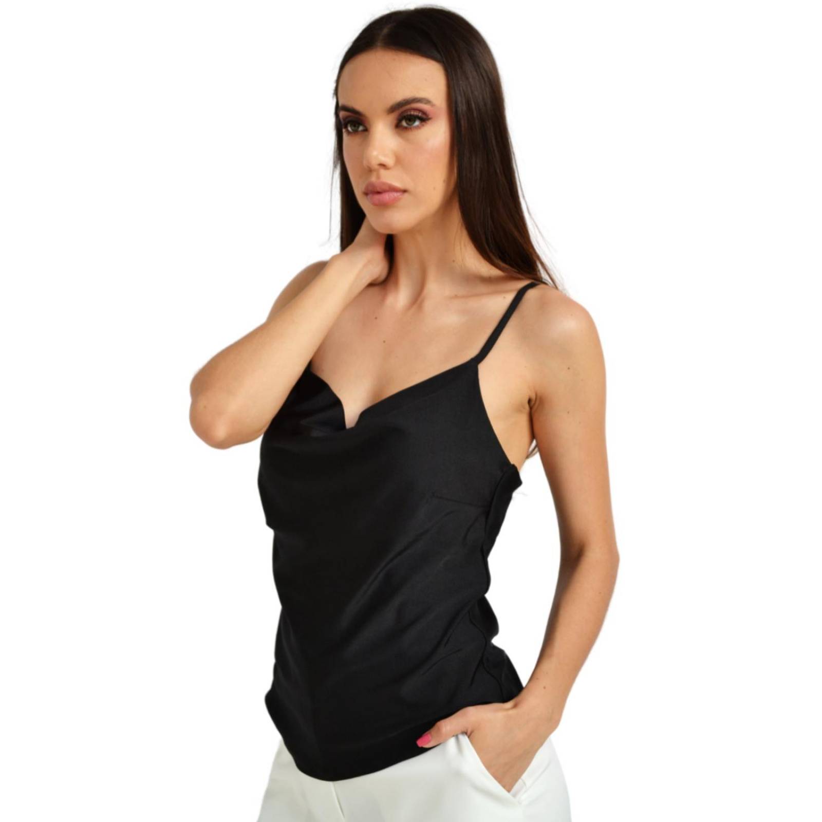Top de tirantes Roman Fashion/Juvenil, 0424 (Negro) 