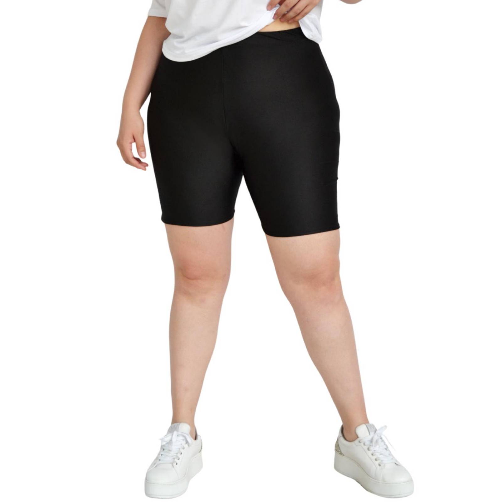 Short tipo Biker Roman Fashion/ Tallas extras, 7047 (Negro) 