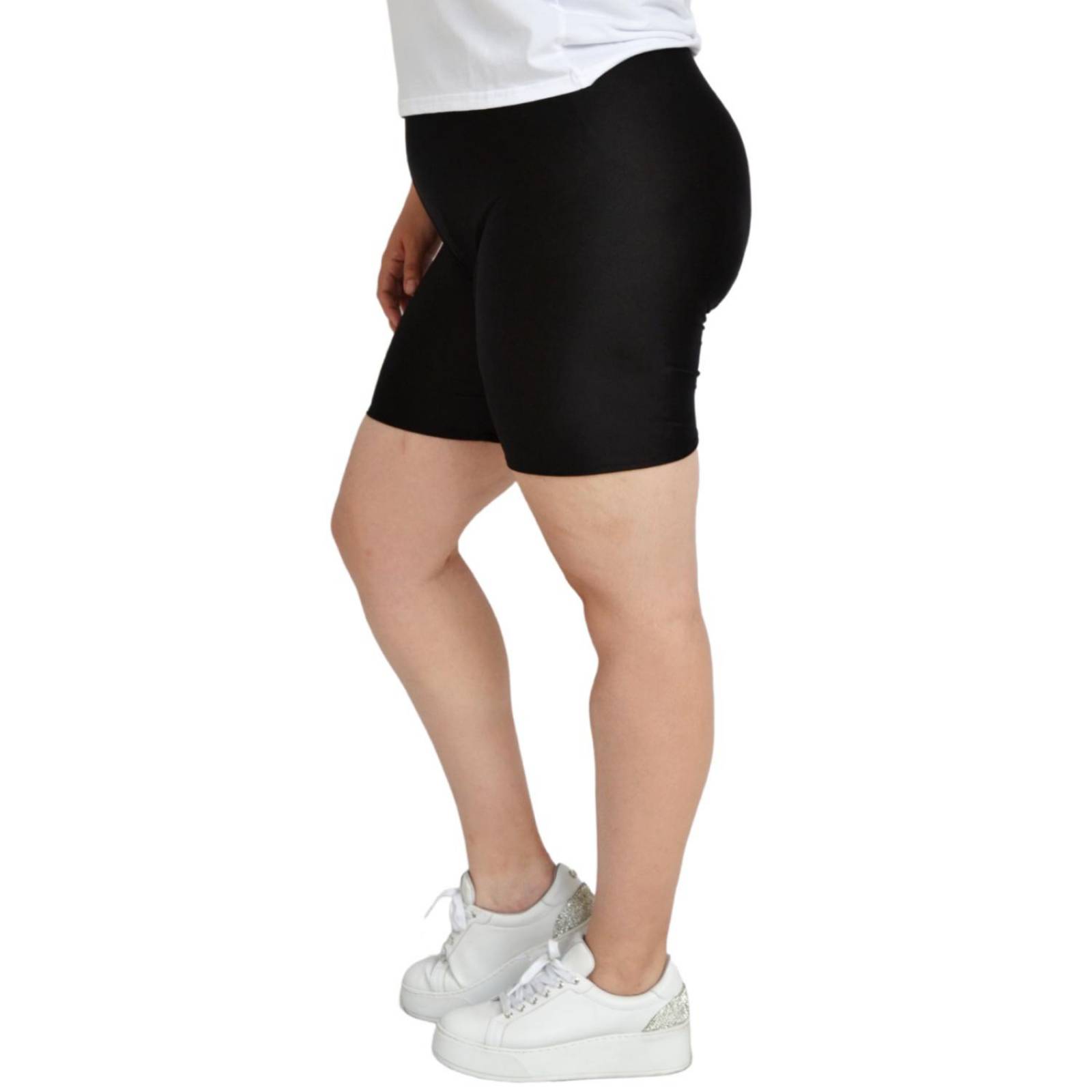 Short tipo Biker Roman Fashion/ Tallas extras, 7047 (Negro) 
