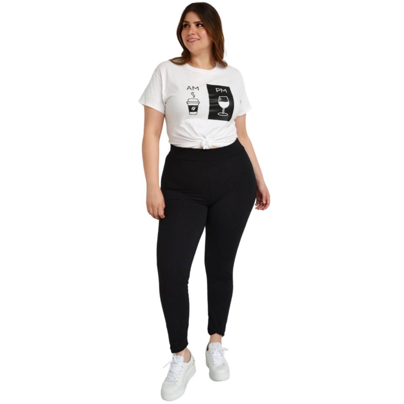 Pantalón tipo leggins Roman Fashion/ Tallas Extras, 1000 (Negro) 