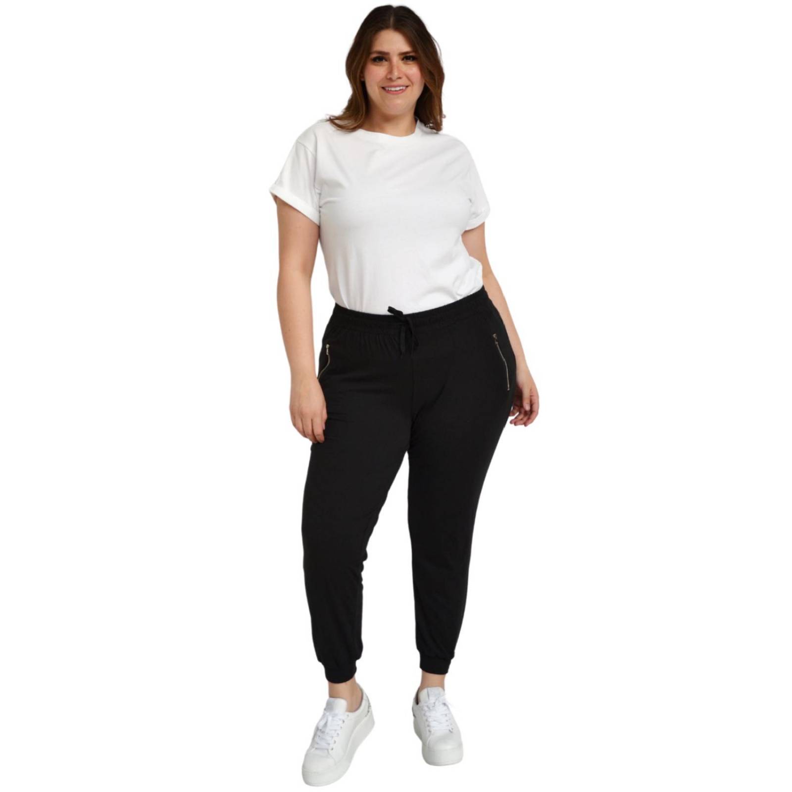 Pantalón jogger Roman Fashion/Tallas Extras, 6000 (Negro) 