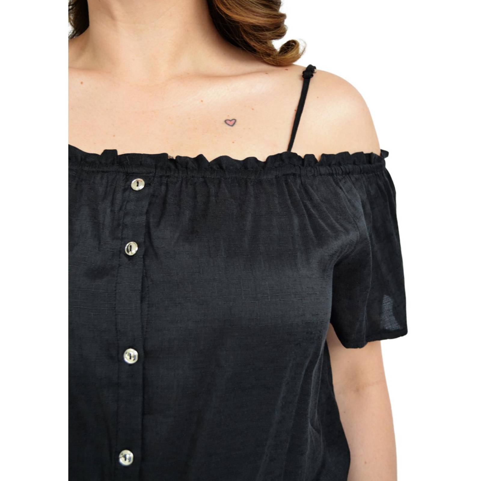 Blusa campesina best sale con tirantes