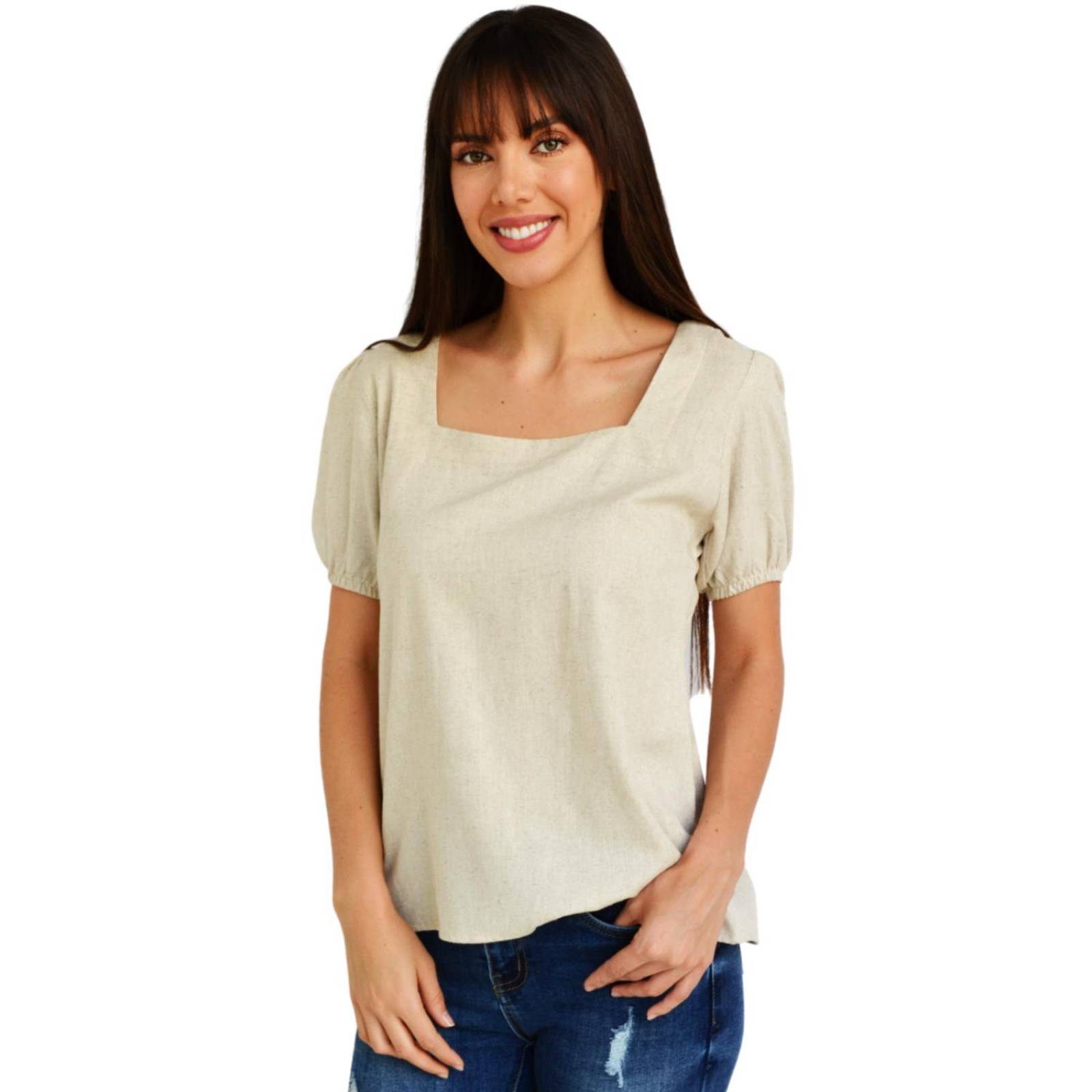 Blusa juvenil escote cuadrado Roman Fashion 617 (Arena) 