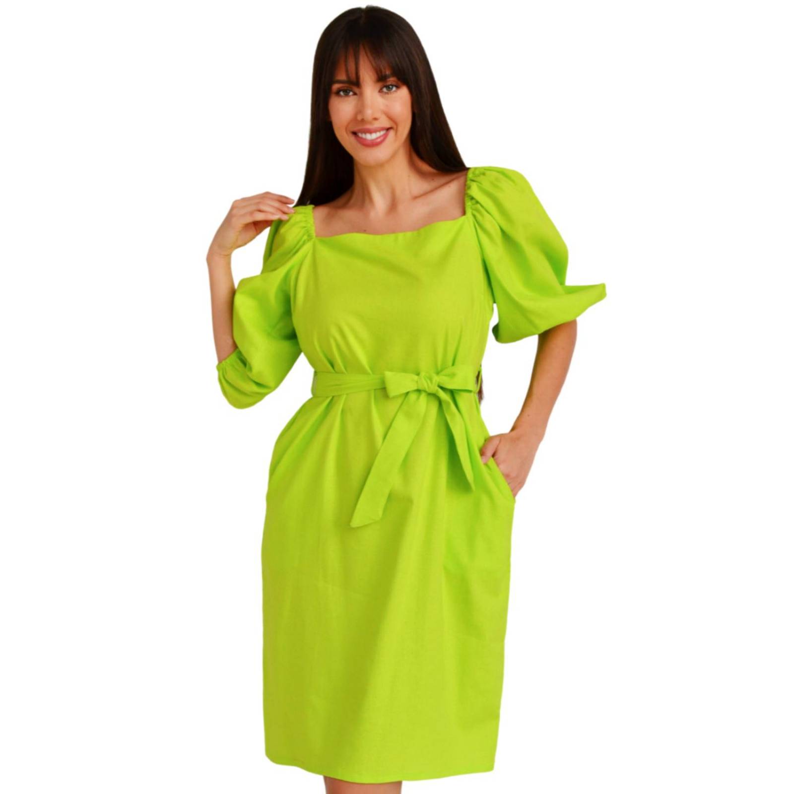 Vestido escote cuadrado Roman Fashion /Juvenil, 1045 (Lima) 