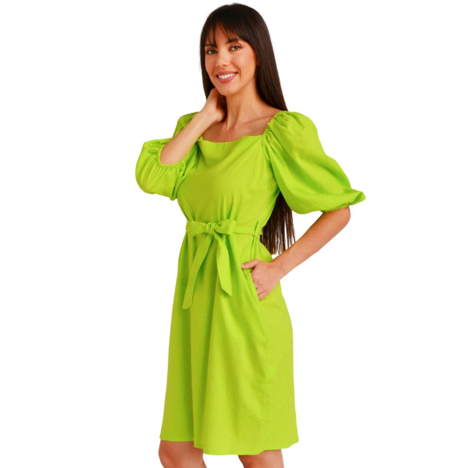 Vestido escote cuadrado Roman Fashion /Juvenil, 1045 (Lima) 