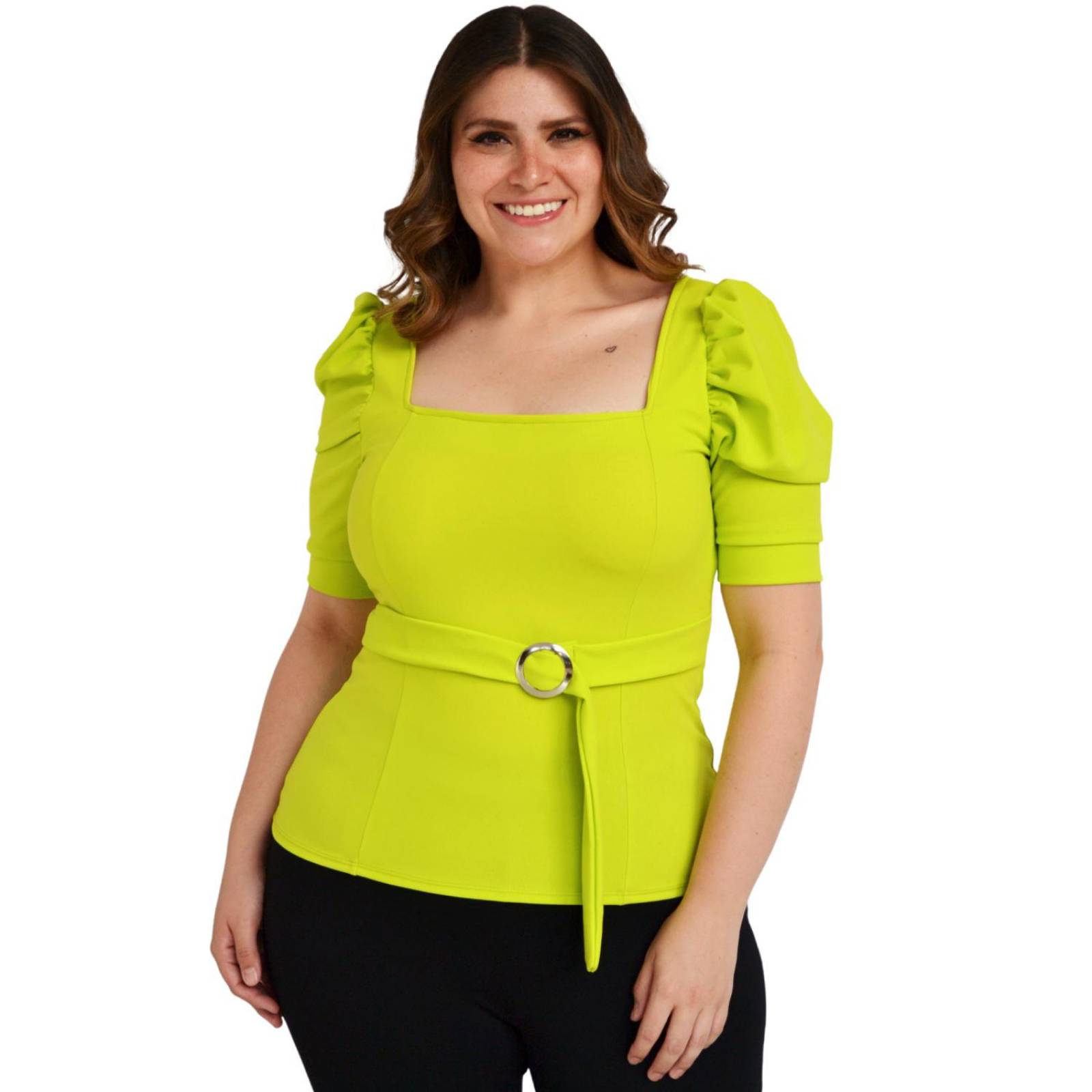 Blusa escote cuadrado Roman Fashion /Tallas Extras, 1823 (Lima) 