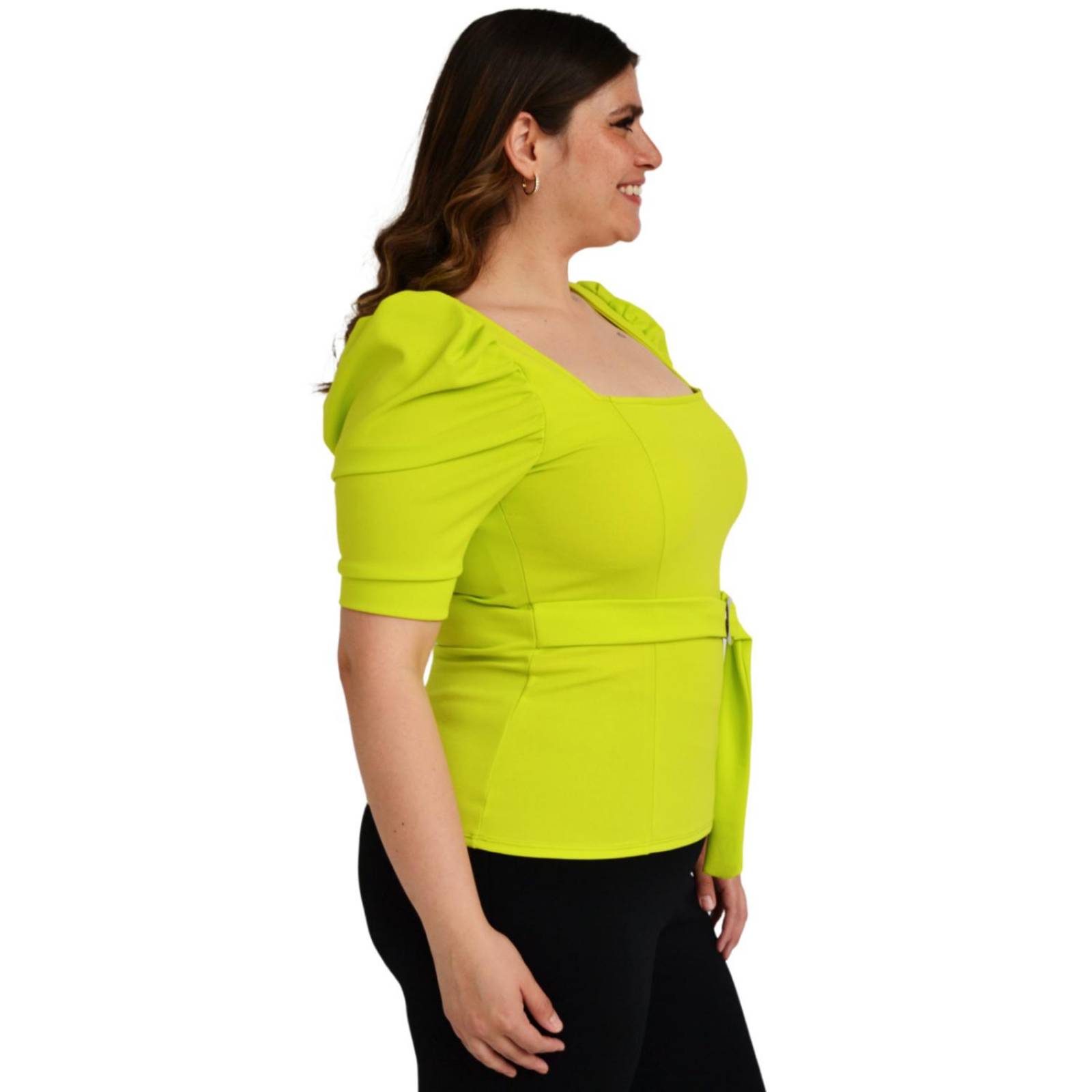 Blusa escote cuadrado Roman Fashion /Tallas Extras, 1823 (Lima) 