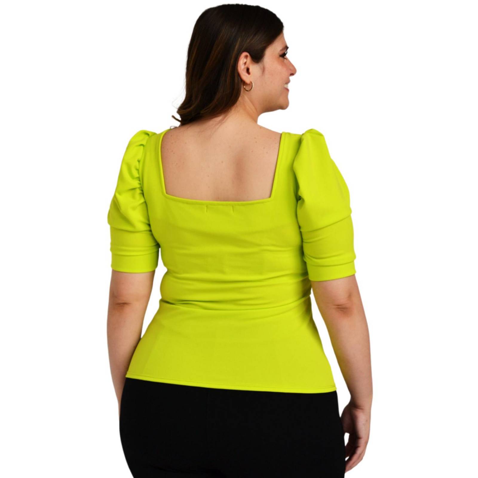 Blusa escote cuadrado Roman Fashion /Tallas Extras, 1823 (Lima) 