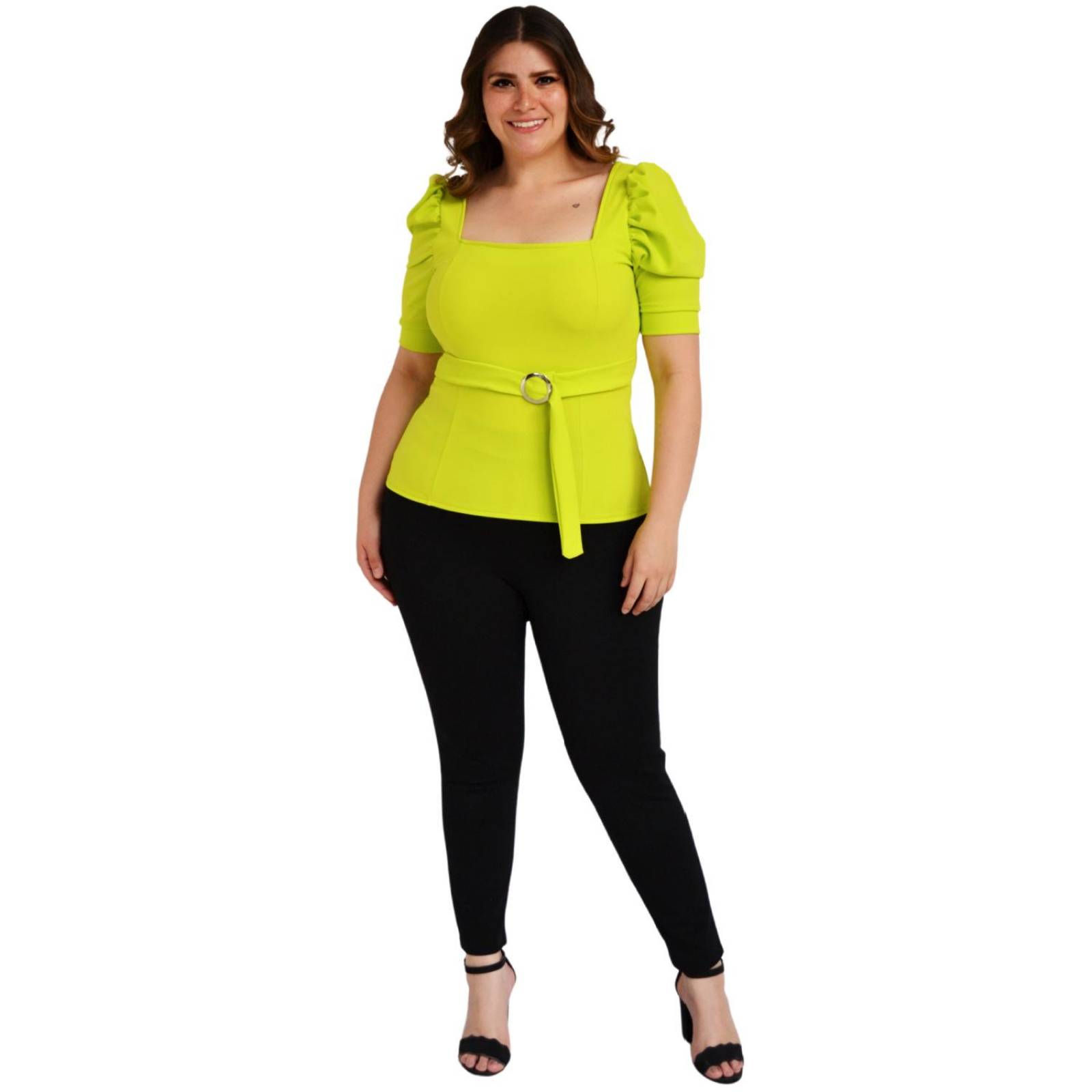 Blusa escote cuadrado Roman Fashion /Tallas Extras, 1823 (Lima) 