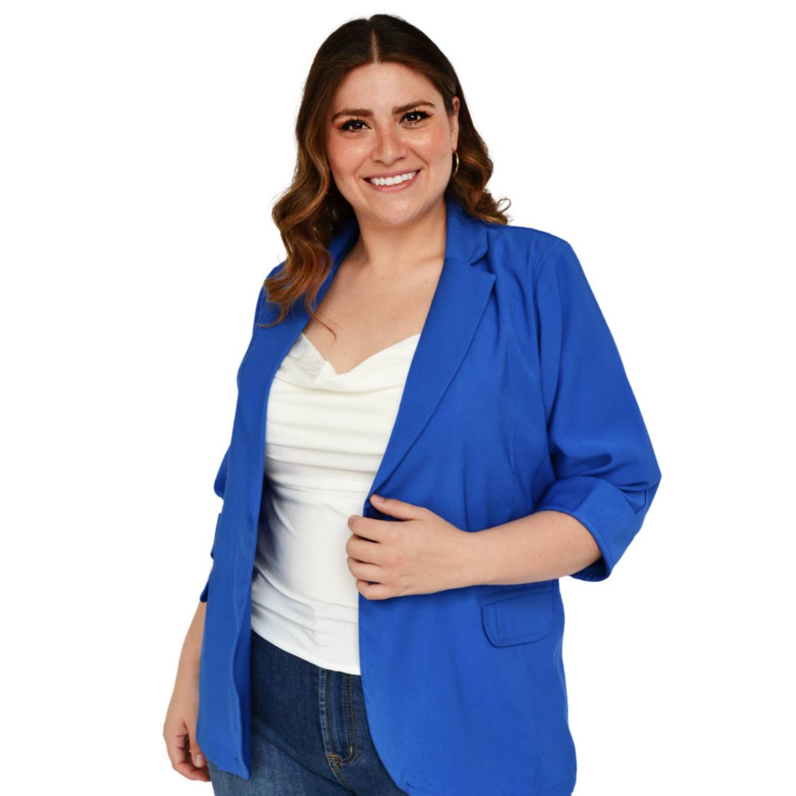 Blazer manga 3/4 Roman Fashion /Tallas Extras, 2182 (Fiusha) 