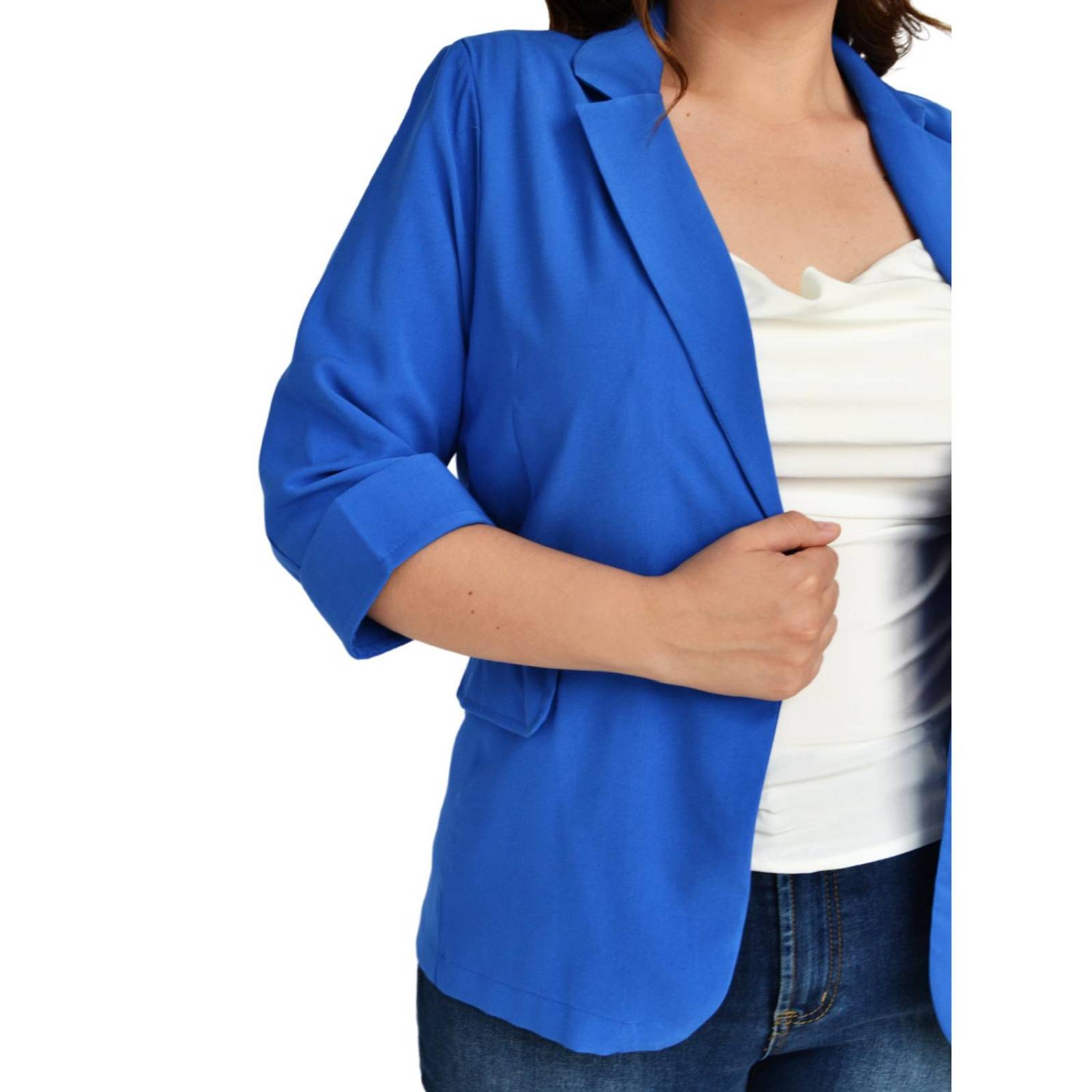 Blazer manga 3/4 Roman Fashion /Tallas Extras, 2182 (Fiusha) 