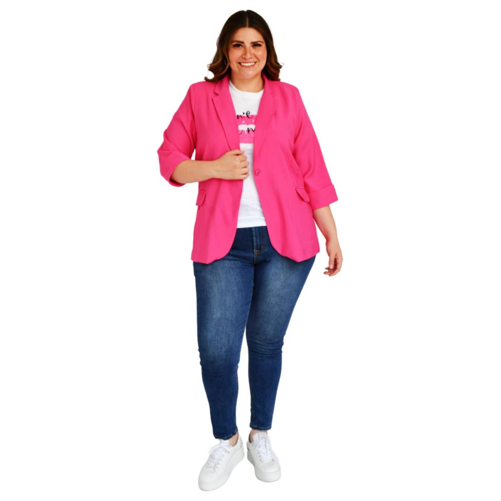 Blazer manga 3/4 Roman Fashion /Tallas Extras, 2182 (Fiusha) 