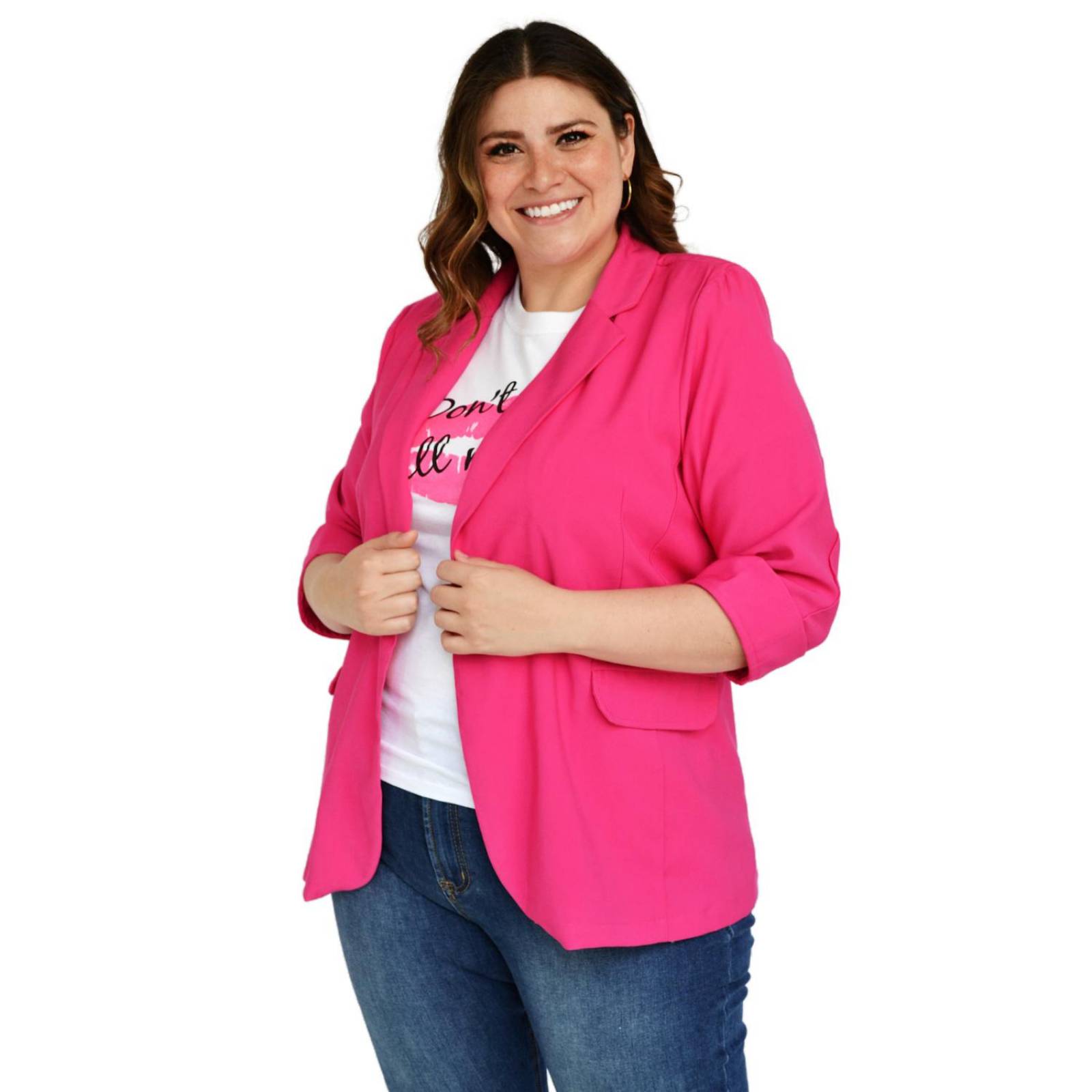 Blazer manga 3/4 Roman Fashion /Tallas Extras, 2182 (Fiusha) 