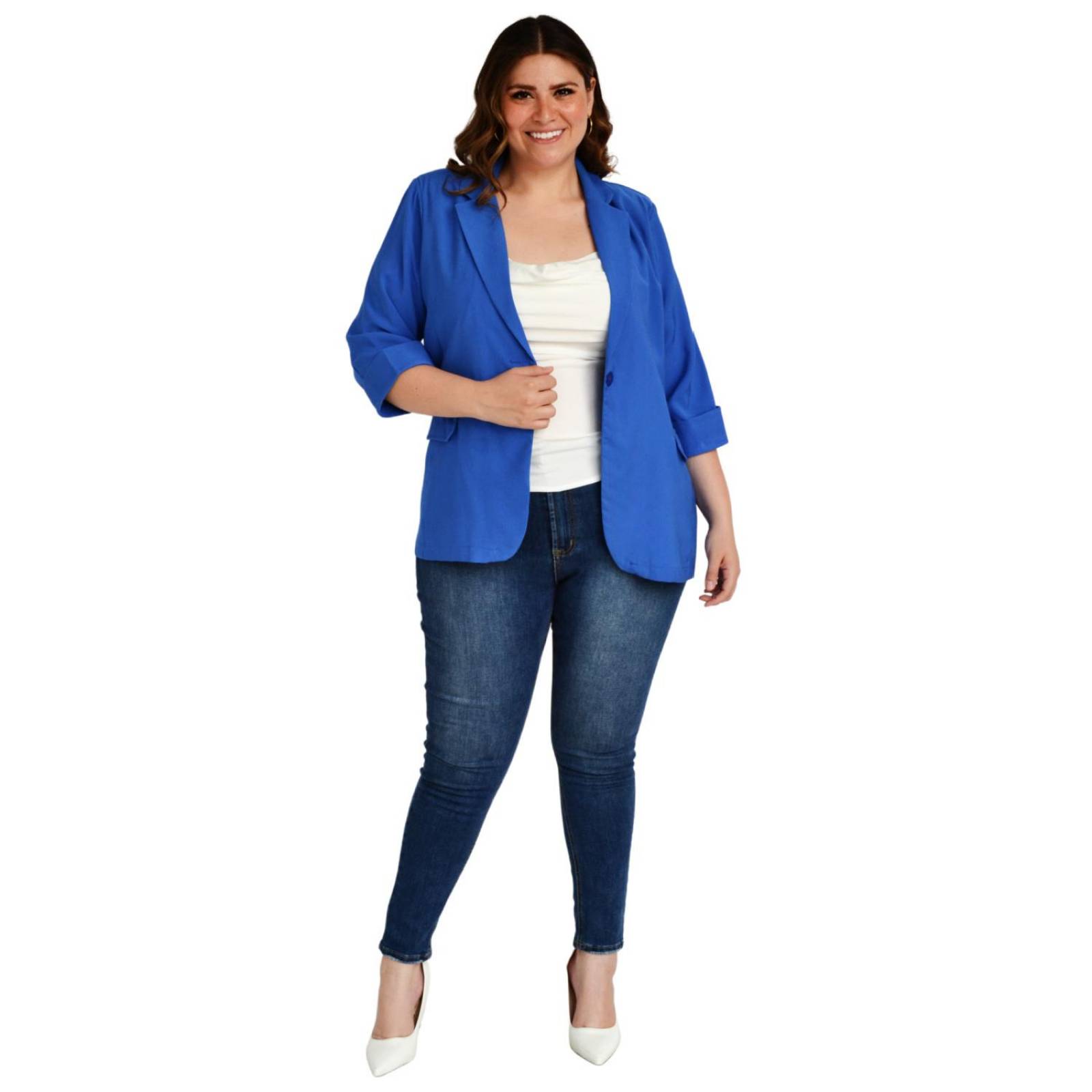 Blazer manga 3/4 Roman Fashion /Tallas Extras, 2182 (Fiusha) 