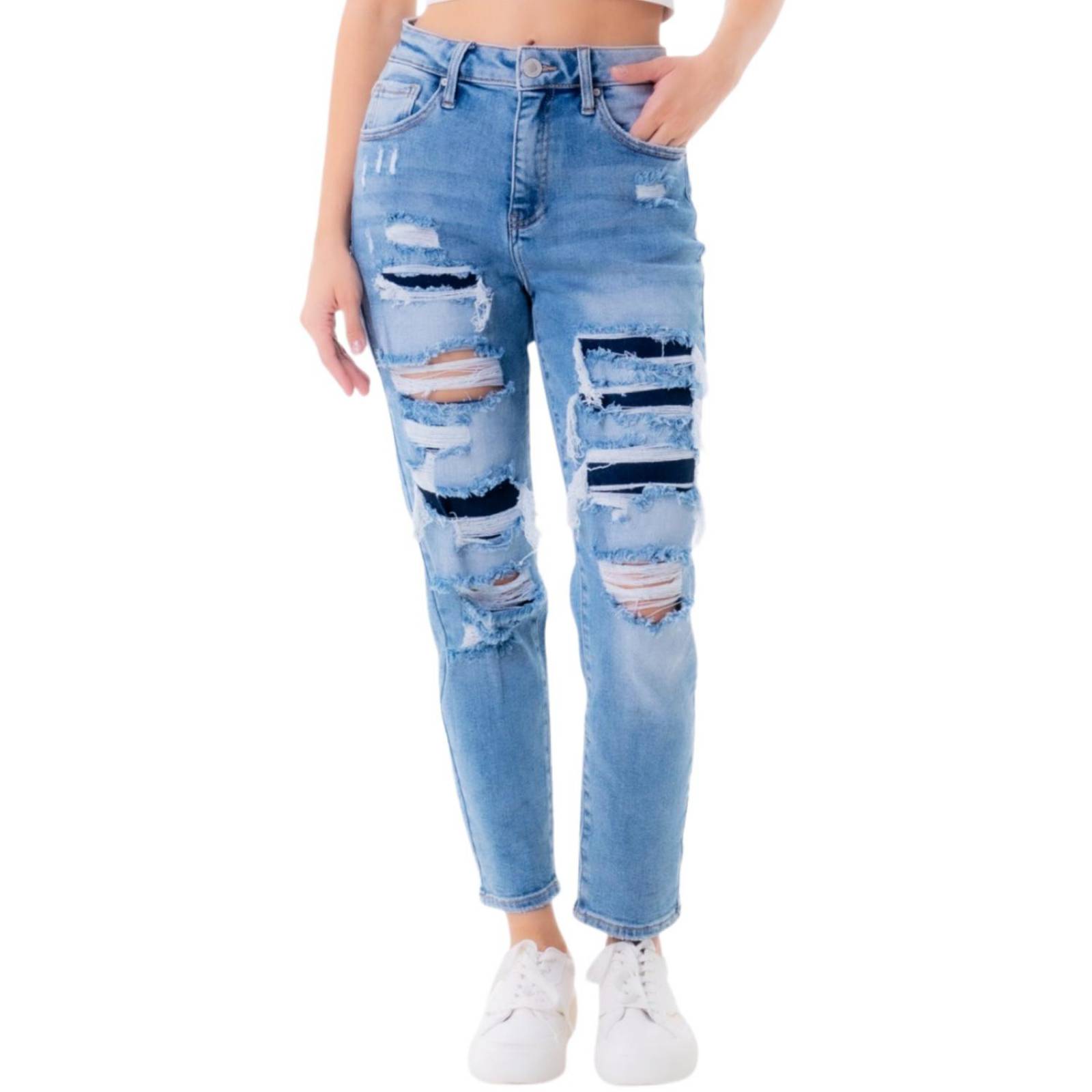 Mom Jeans Balam /Juvenil, 6406 (Azul medio) 