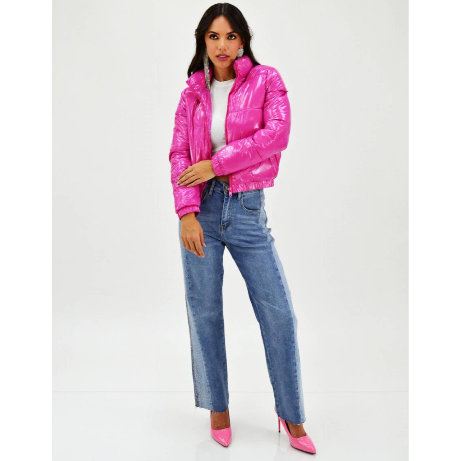 Chamarra acolchada efecto piel Roman Fashion /Juvenil, 7023 (Fiusha) 