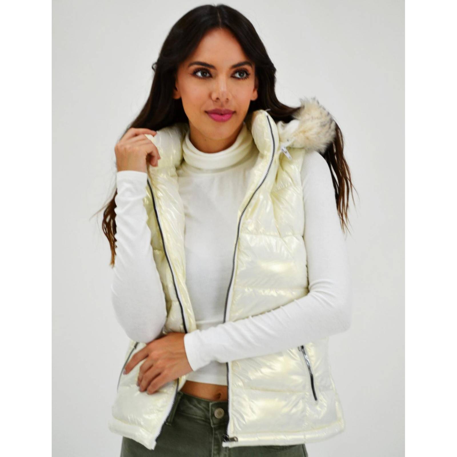 Chaleco acolchado Roman Fashion /Juvenil, 5614 (Blanco) 