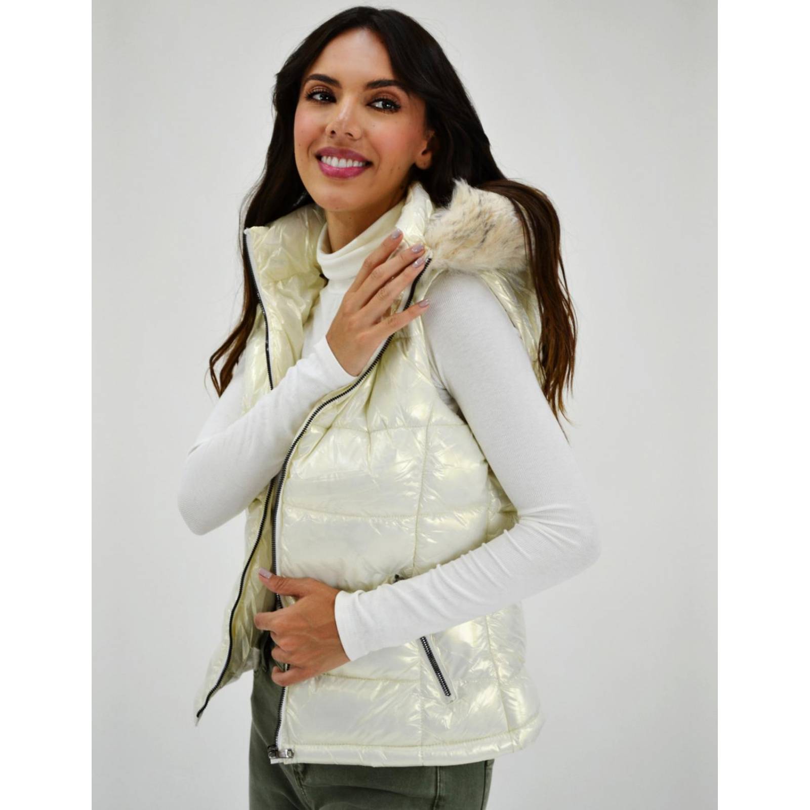 Chaleco acolchado Roman Fashion /Juvenil, 5614 (Blanco) 