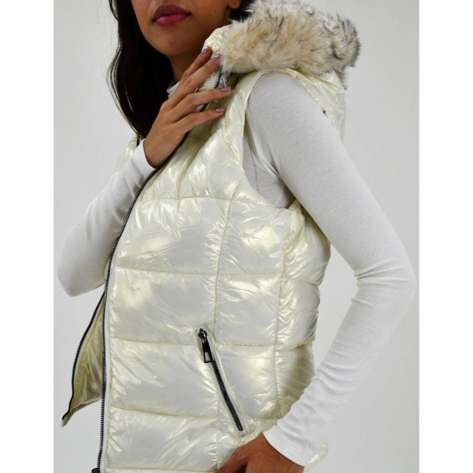 Chaleco acolchado Roman Fashion /Juvenil, 5614 (Blanco) 