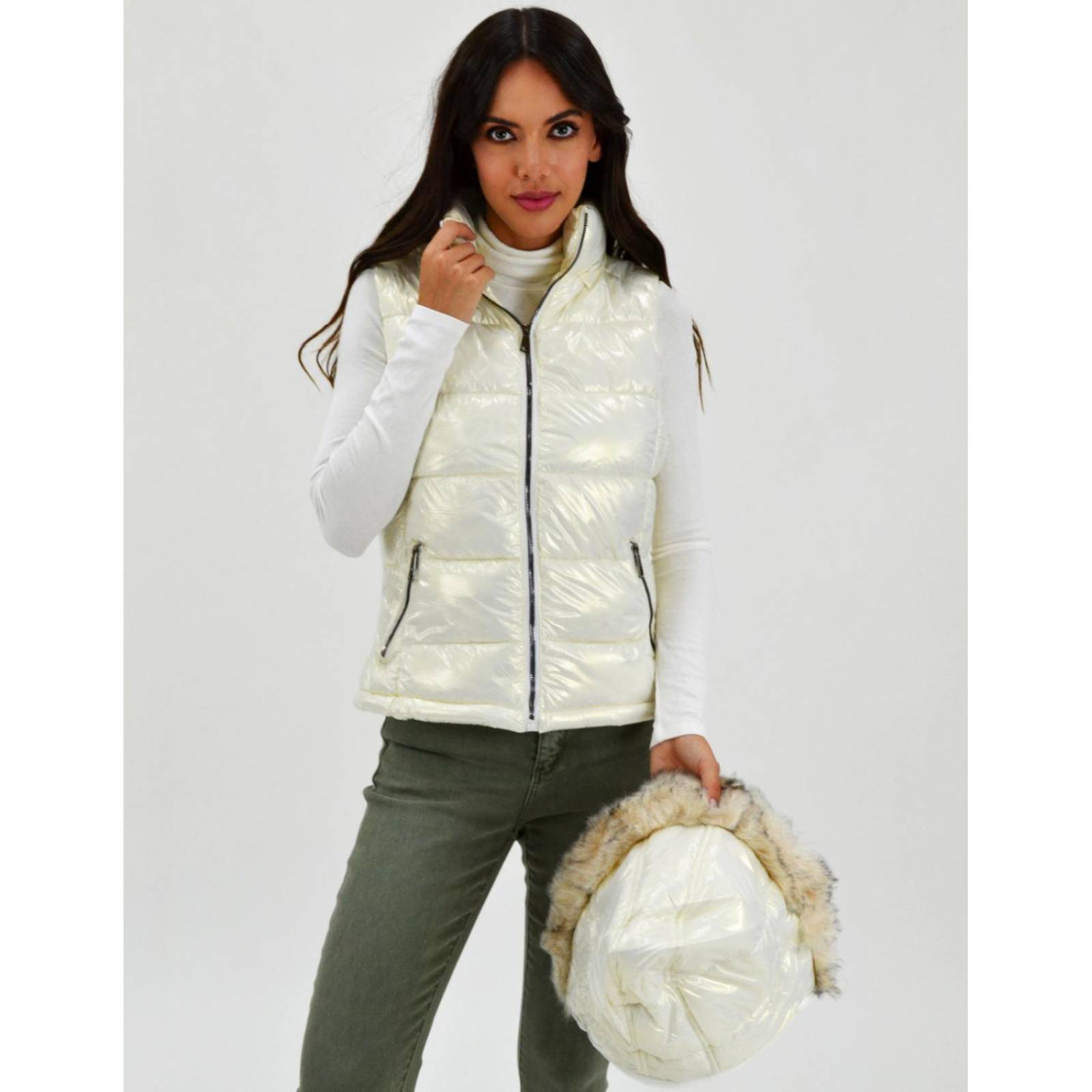 Chaleco acolchado Roman Fashion /Juvenil, 5614 (Blanco) 