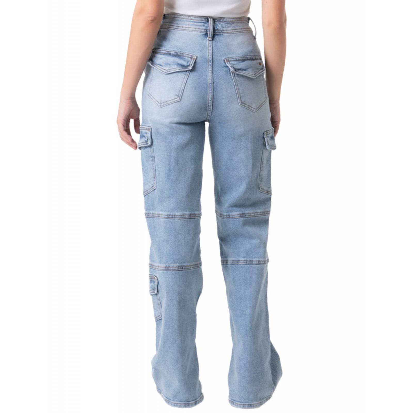 Jeans cargo Wide Leg Balam /Juvenil, 6404 (Medio) 