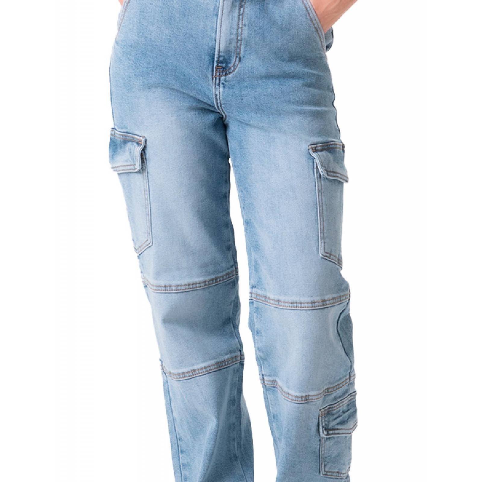 Jeans cargo Wide Leg Balam /Juvenil, 6404 (Medio) 