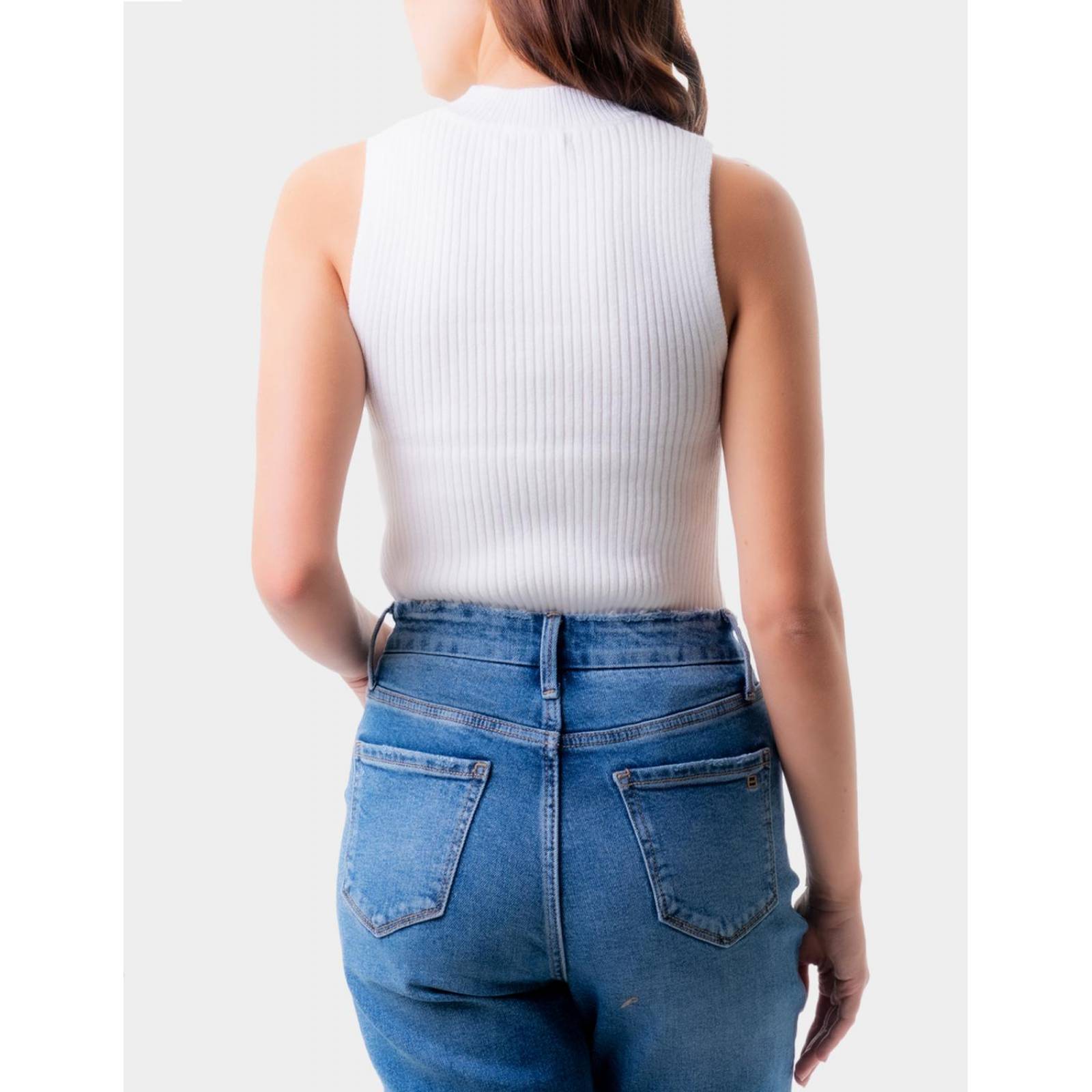 Blusa básica cuello alto Balam /Juvenil, 0087 (Blanco) 