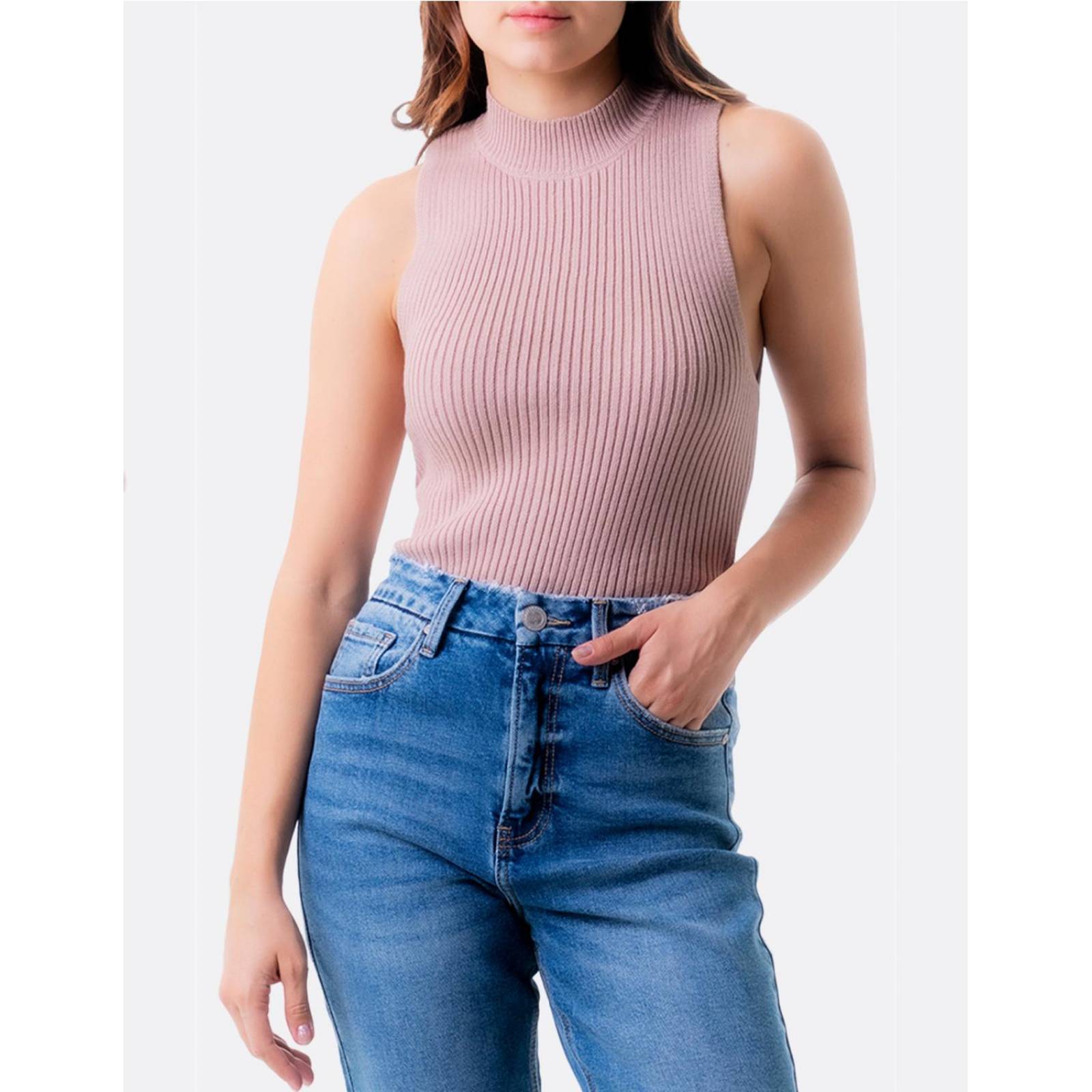 Blusa básica cuello alto Balam /Juvenil, 0087 (Beige) 