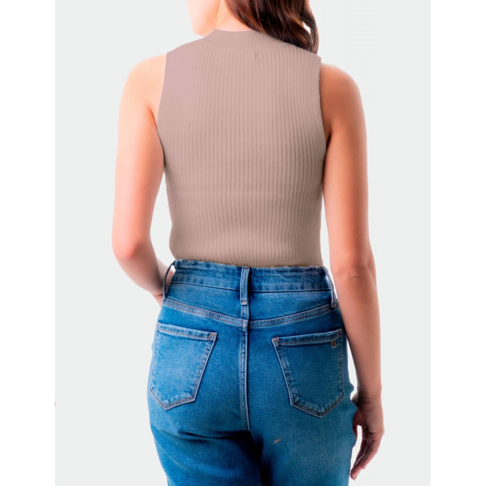 Blusa básica cuello alto Balam /Juvenil, 0087 (Beige) 
