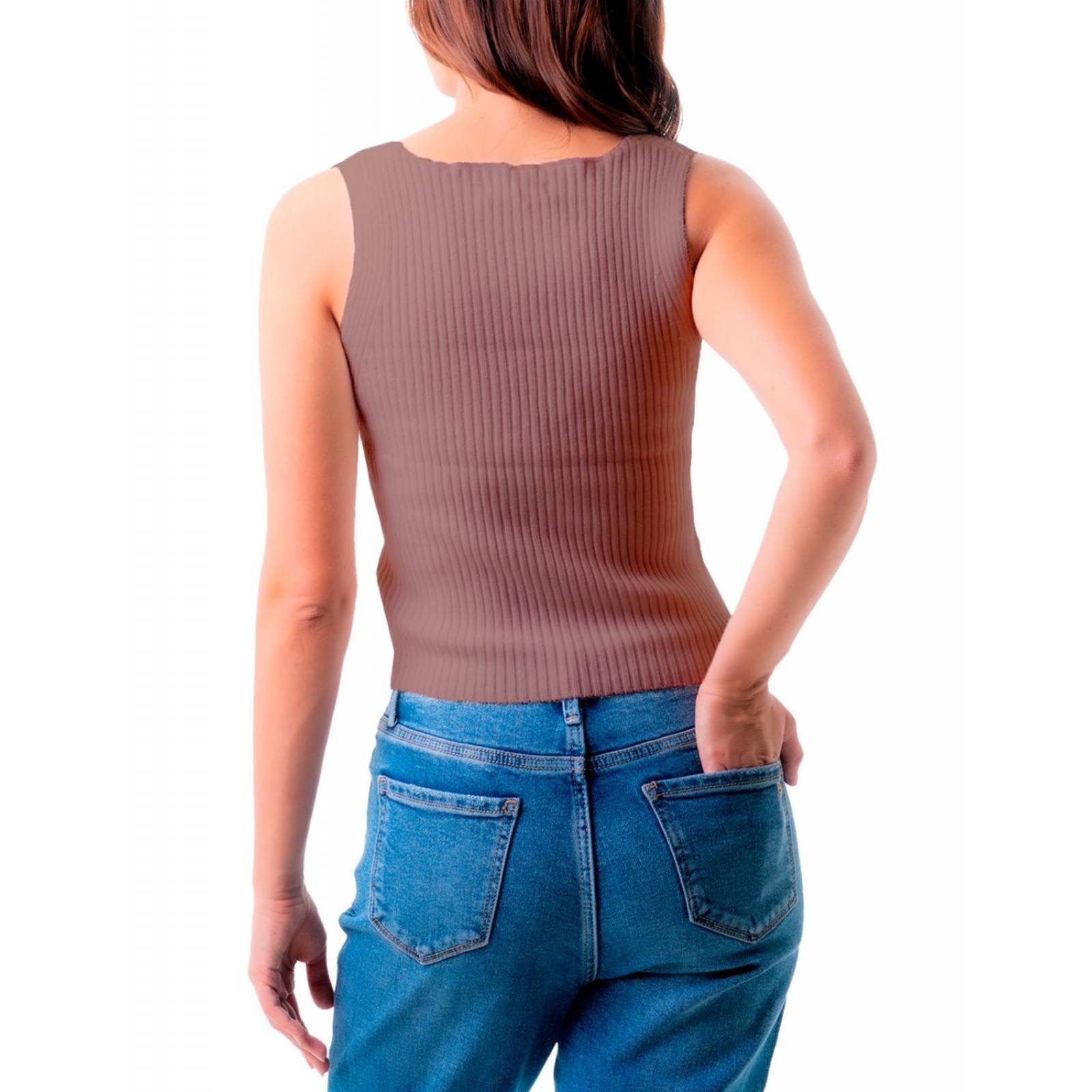 Blusa básica cuello V Balam /Juvenil, 0086 (Beige) 