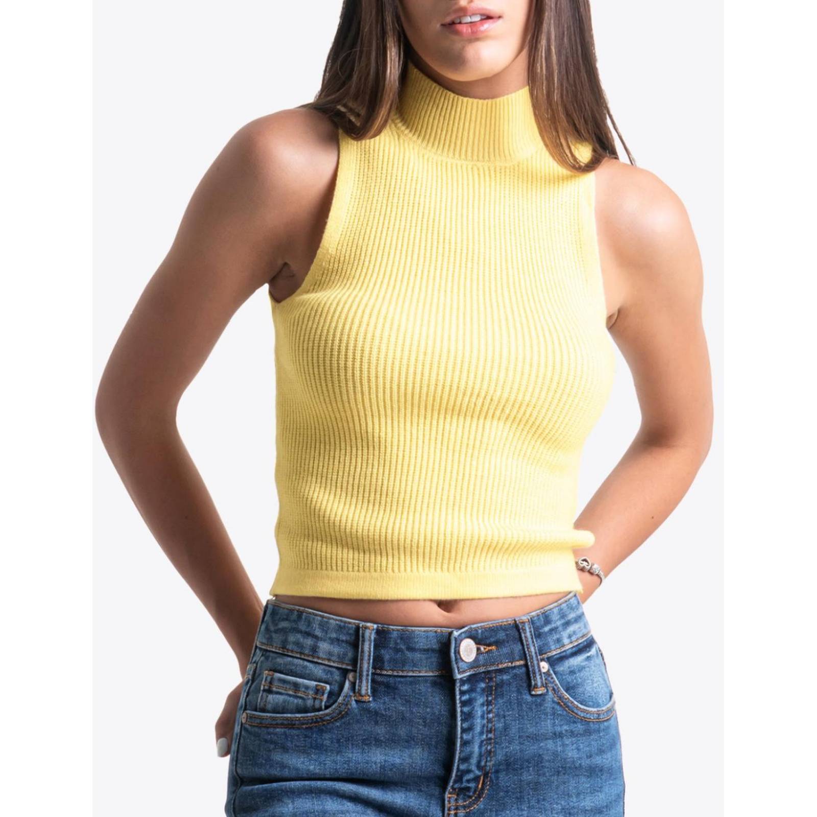 Blusa básica sin mangas Balam, 0084 (Amarillo) 