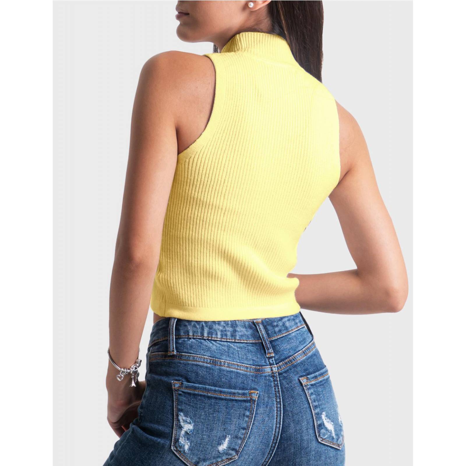 Blusa básica sin mangas Balam, 0084 (Amarillo) 
