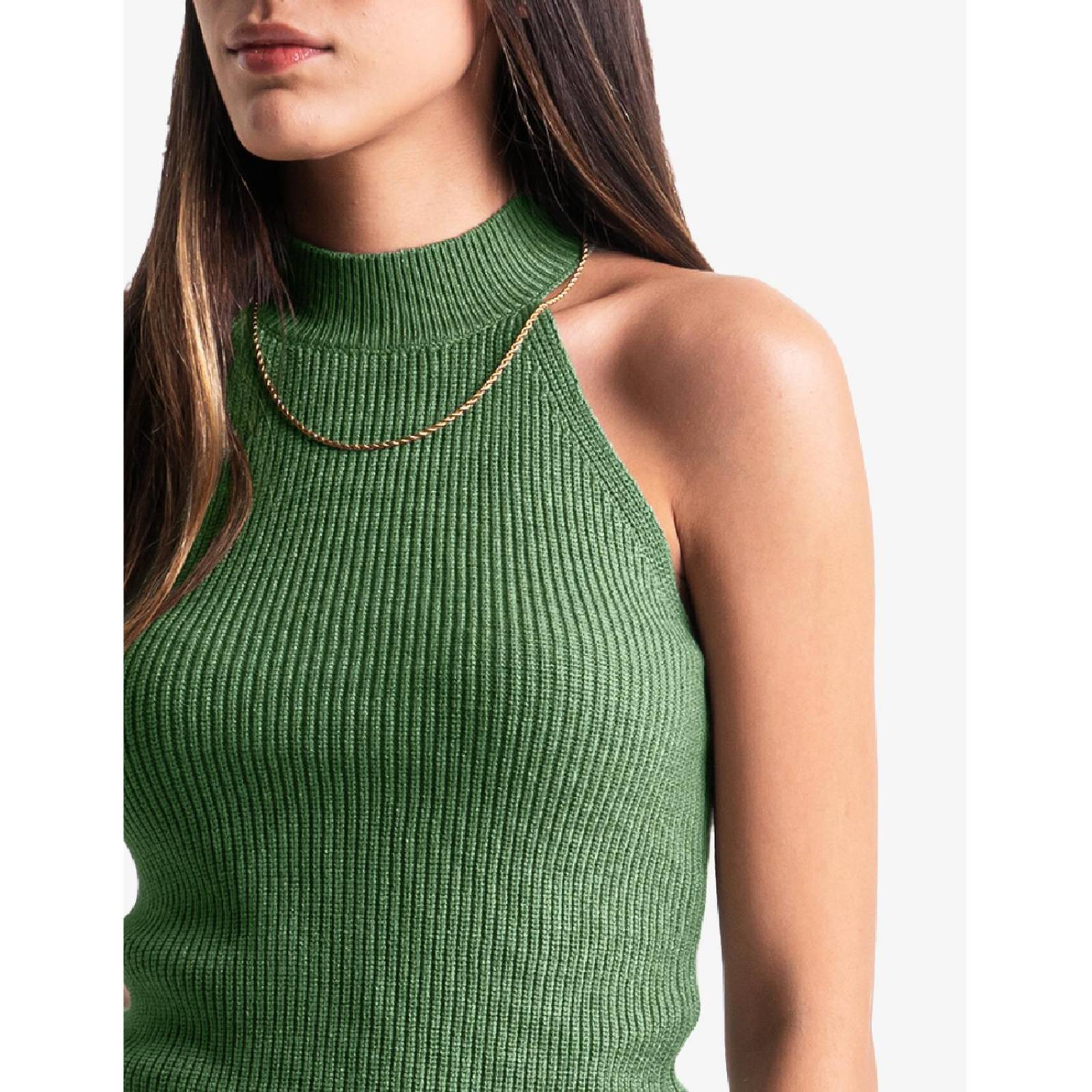 Blusa básica cuello halter Balam, 0088 (Verde) 