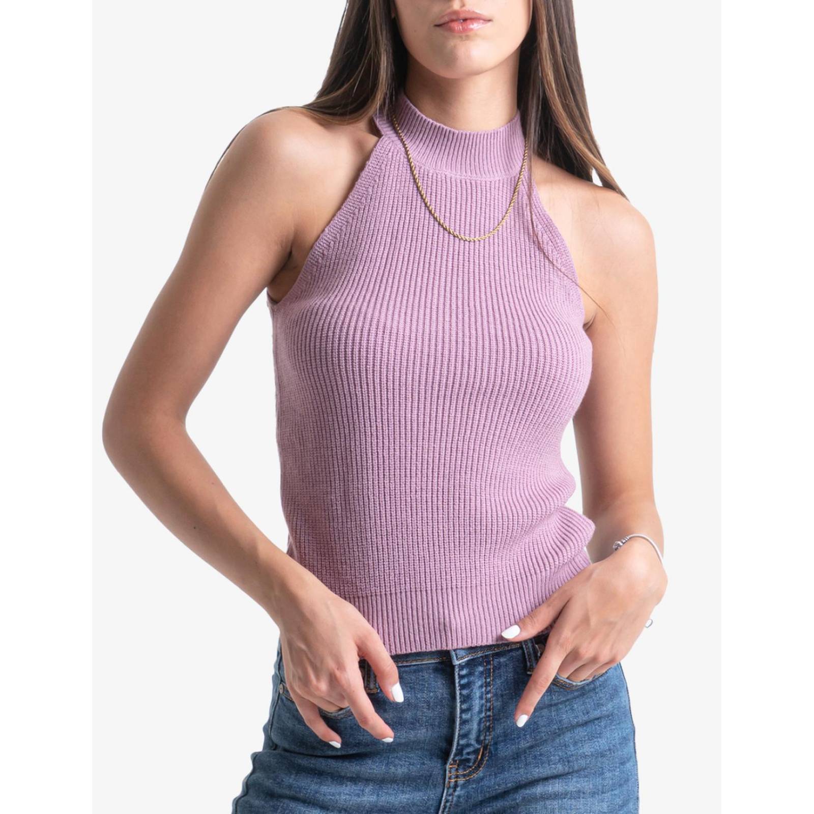 Blusas escote online halter