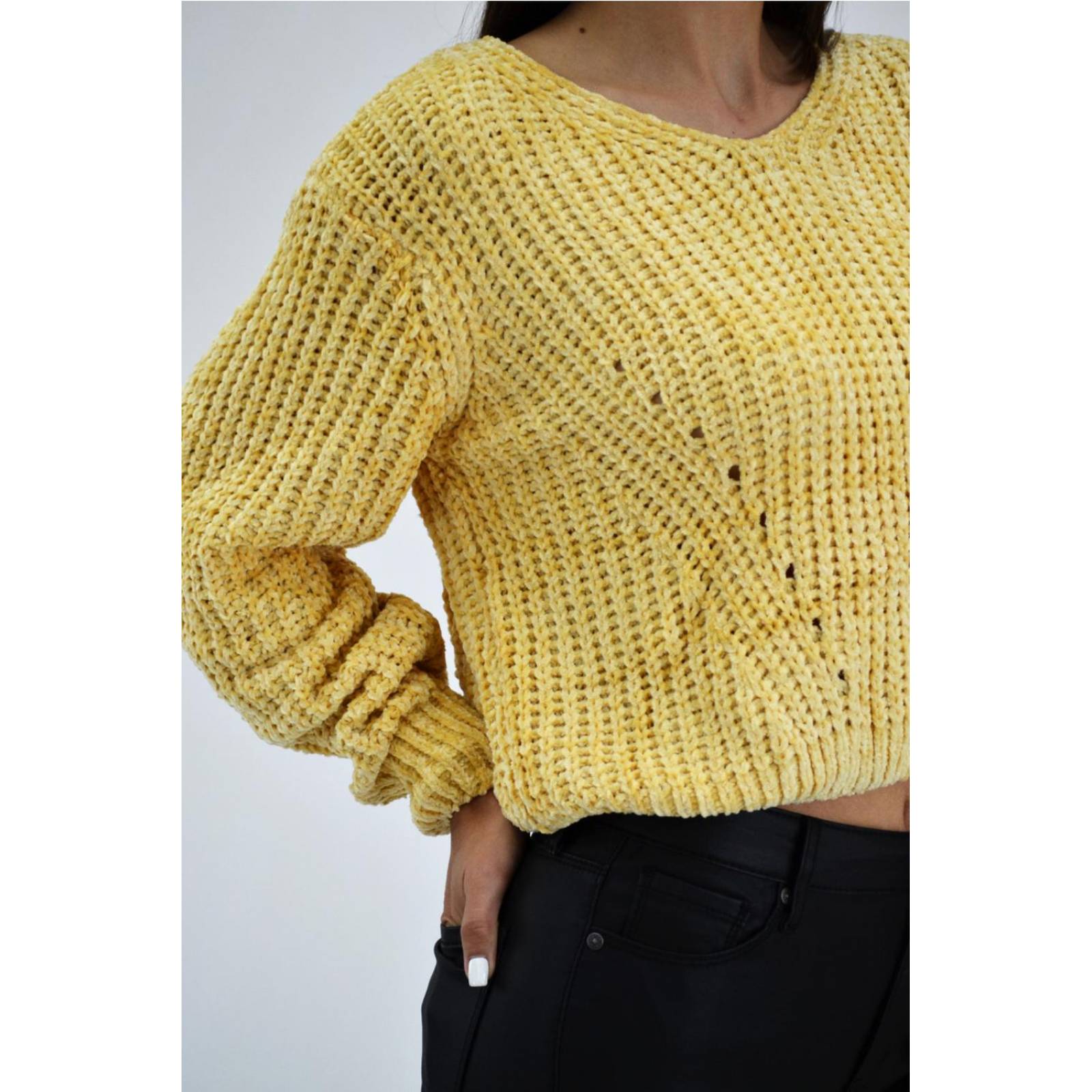 Sueter tejido juvenil, 0625 (Amarillo) 