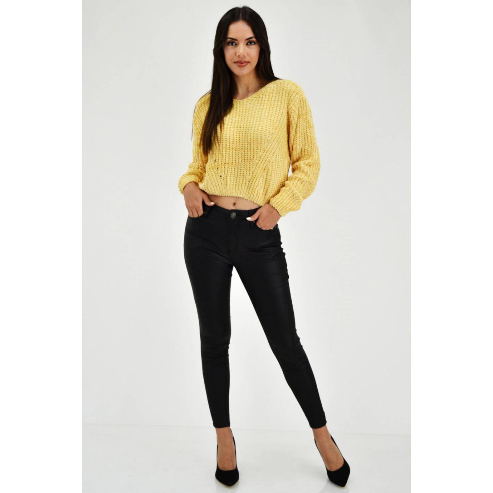 Sueter tejido juvenil, 0625 (Amarillo) 