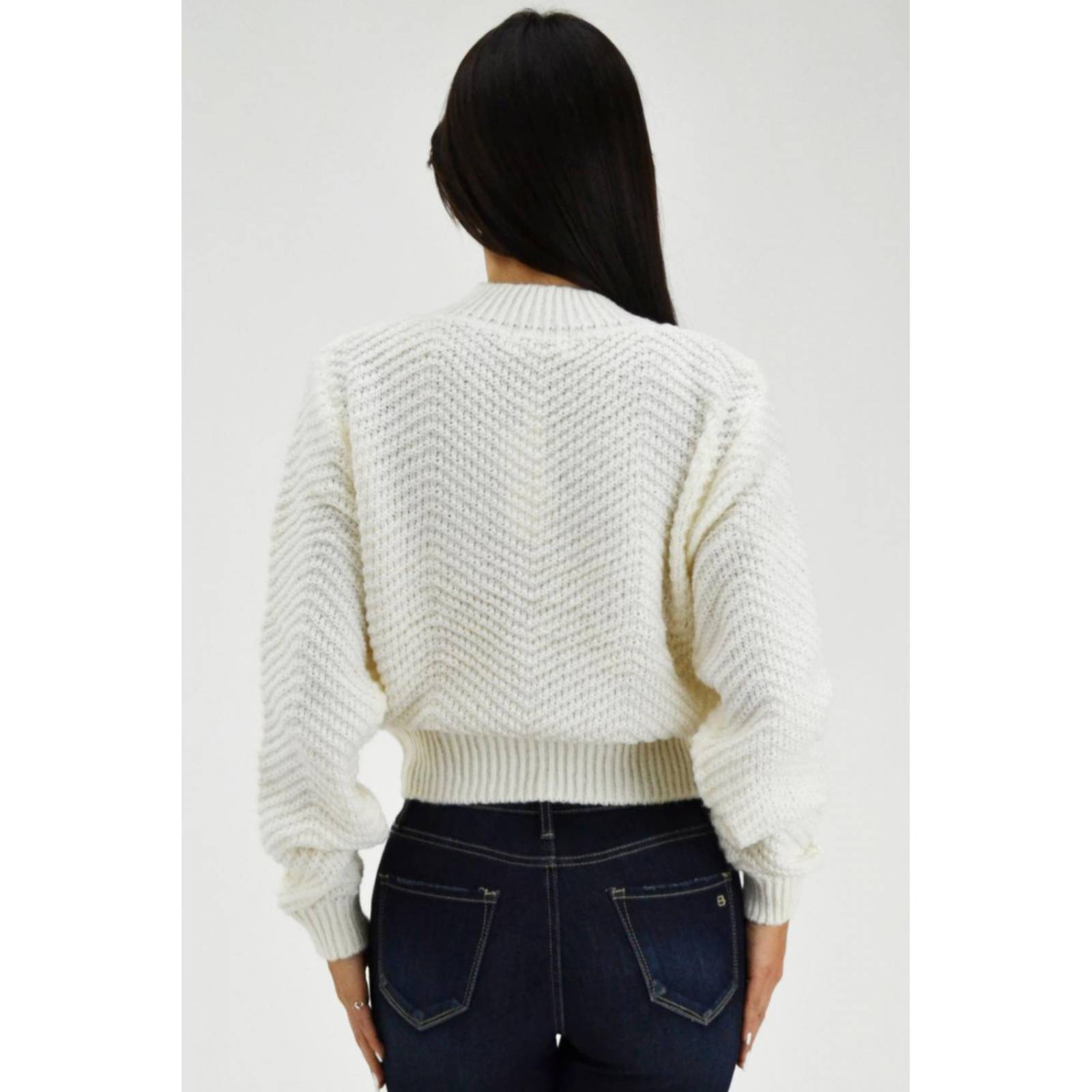 Sueter tejido de punto Juvenil, 6906 (Blanco) 