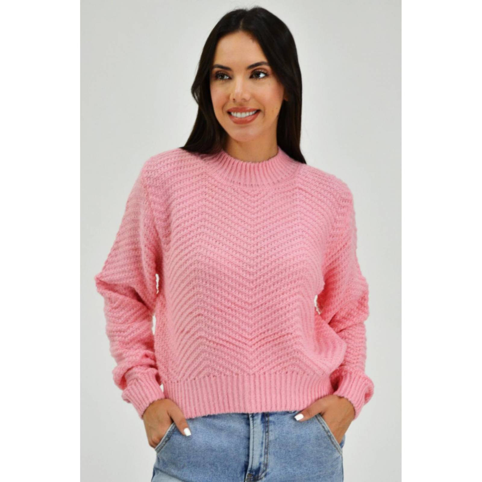 Sueter tejido de punto Juvenil, 6906 (Rosa) 